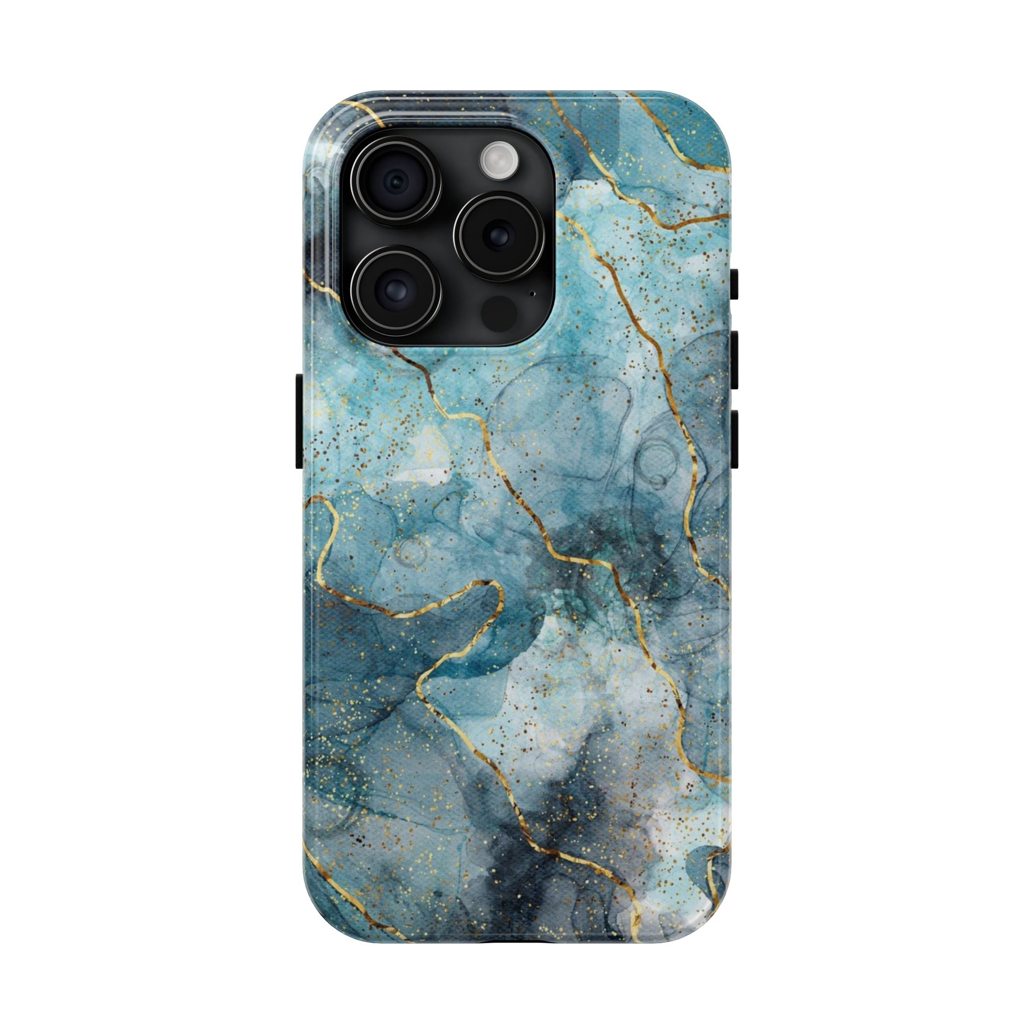Blue Gold Marble, Elegant Phone Cases, Stylish Phone Covers, Chic Phone Protectors, Fashionable Case for Her, Trendy Smartphone Accessories