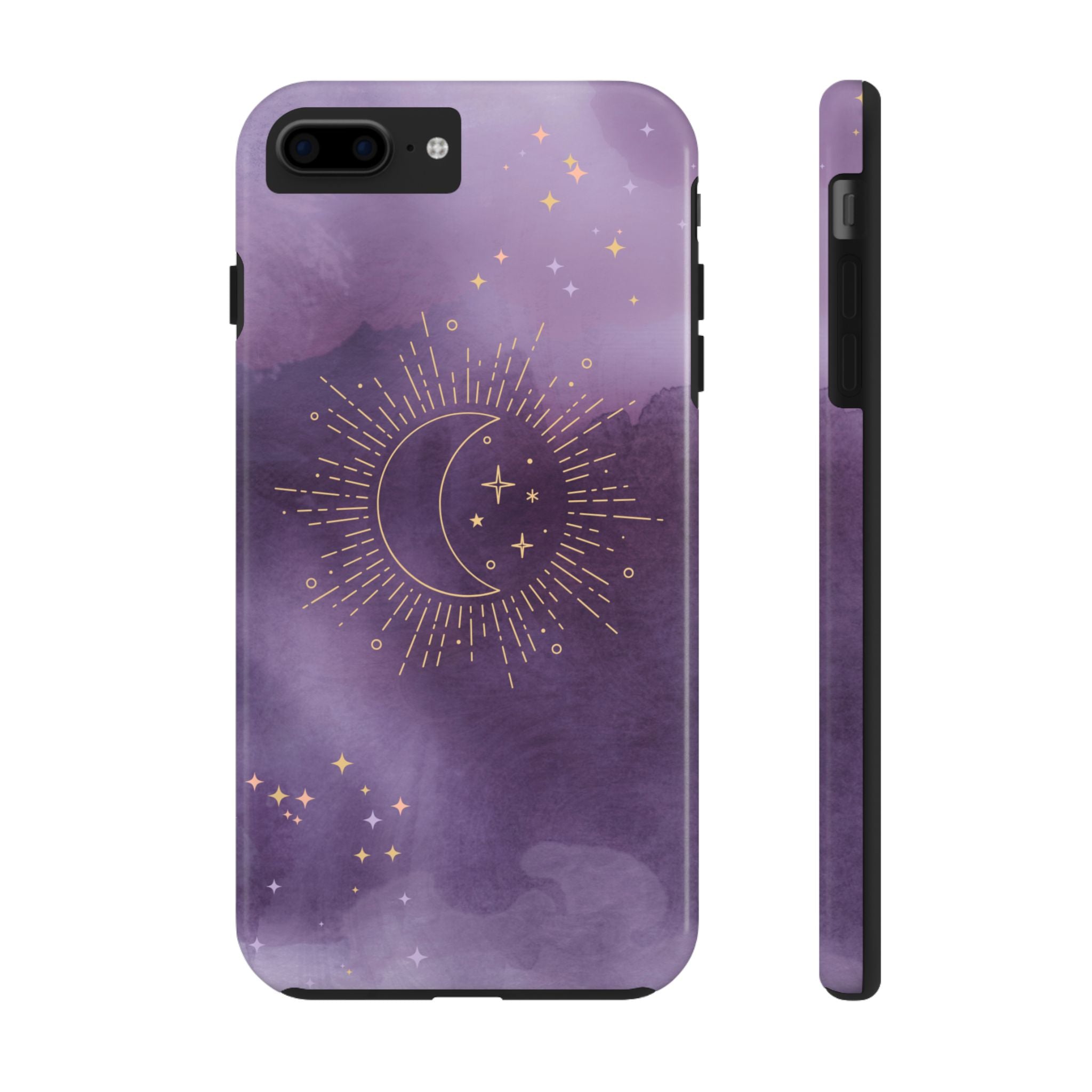 Purple Celestial Watercolor Design, Elegant Phone Cases, Stylish Phone Covers, Chic Phone Protectors, Fashionable Case for Her, Trendy Smartphone Accessories