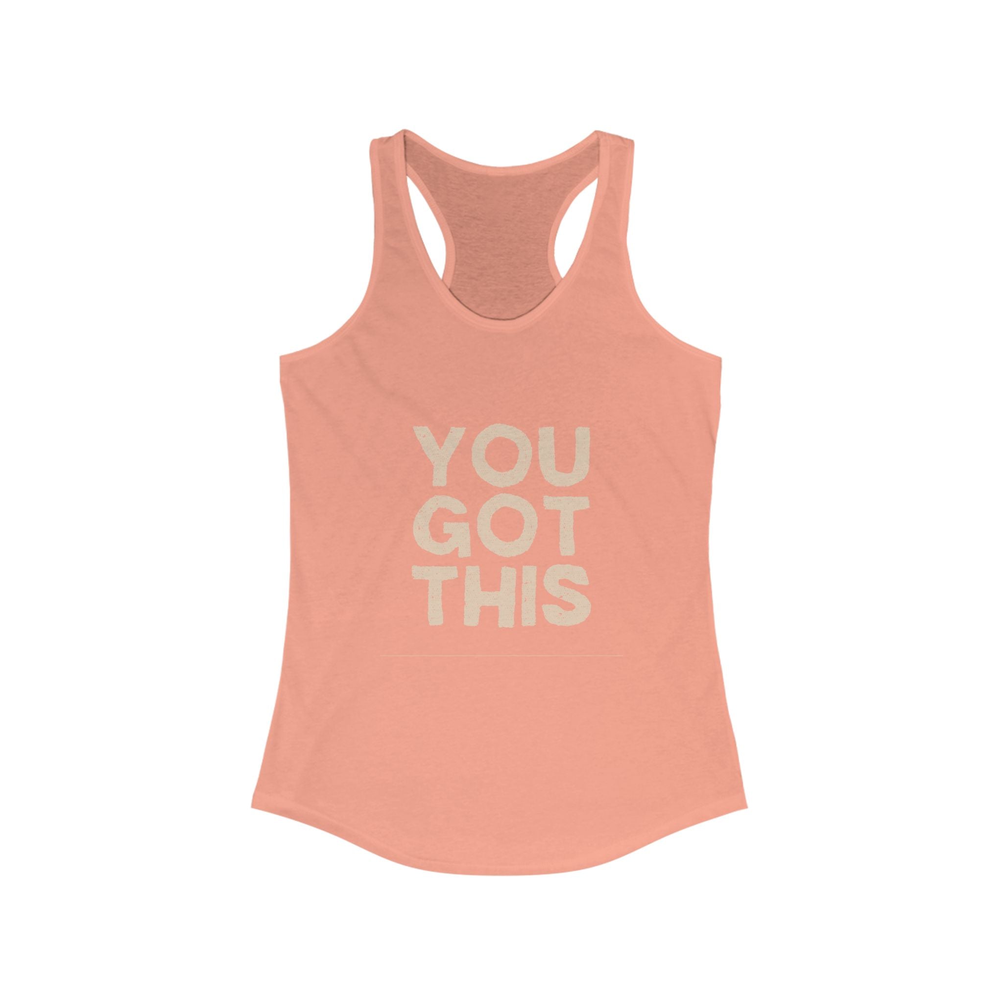 Workout Tank Tops for Women - Gym Exercise Athletic - Yoga Tops Racerback Sports Shirts - You Got This - Shirt Print