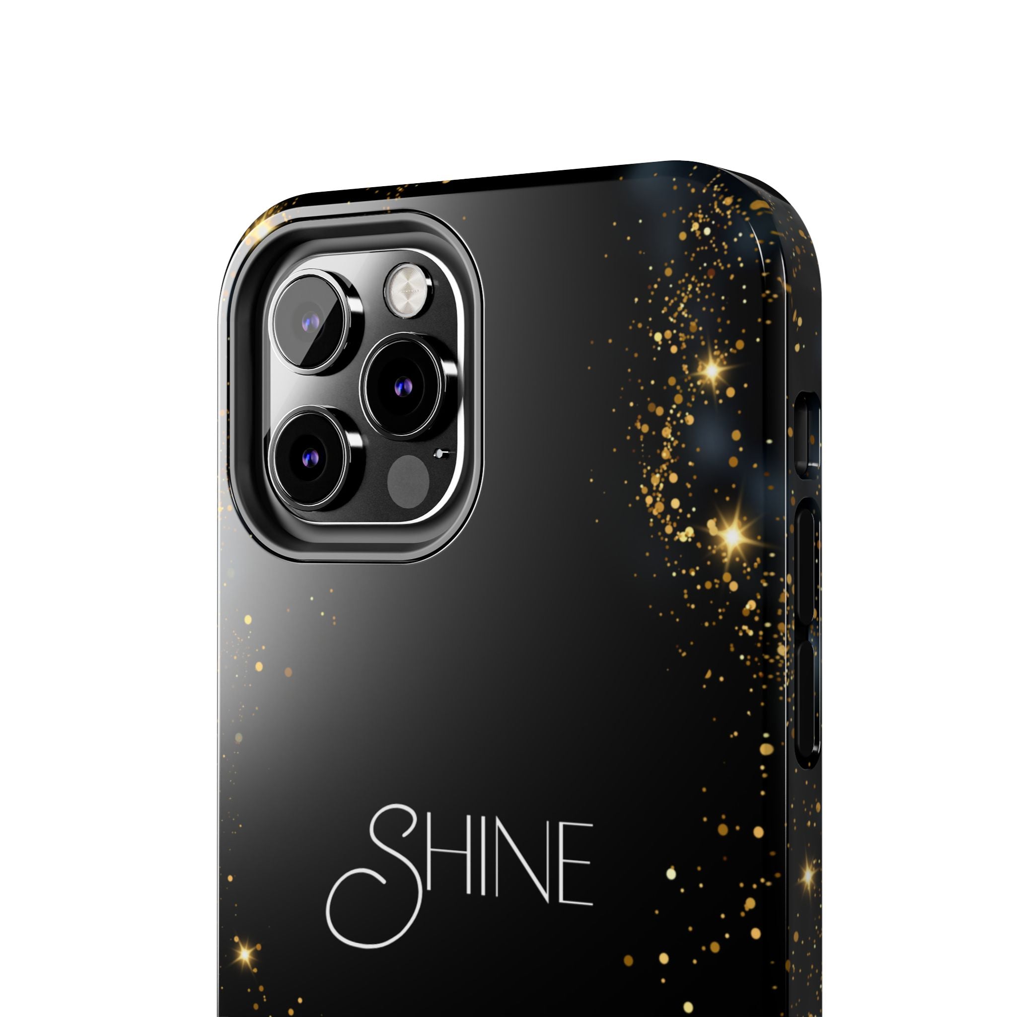 Black Shine Glitter, Elegant Phone Cases, Stylish Phone Covers, Chic Phone Protectors, Fashionable Case for Her, Trendy Smartphone Accessories