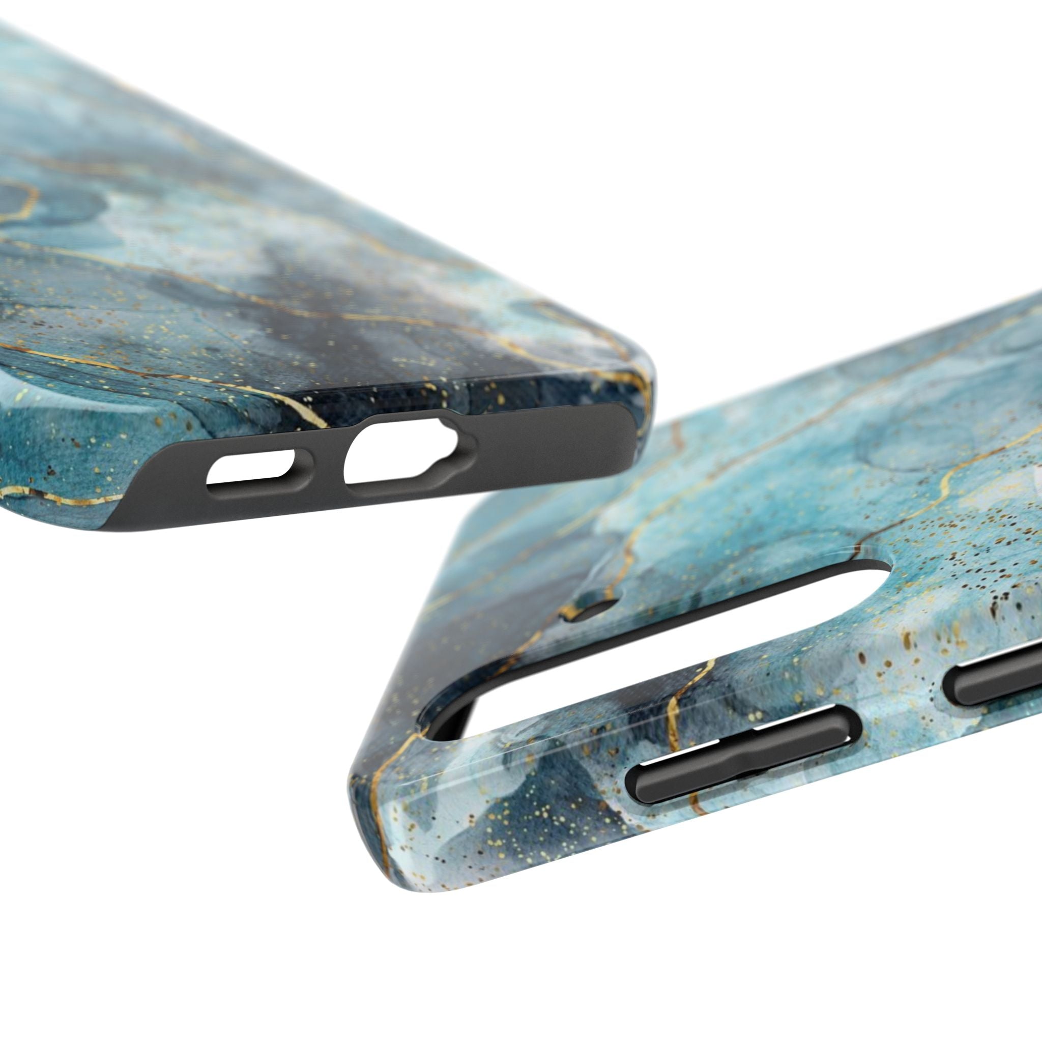 Blue Gold Marble, Elegant Phone Cases, Stylish Phone Covers, Chic Phone Protectors, Fashionable Case for Her, Trendy Smartphone Accessories