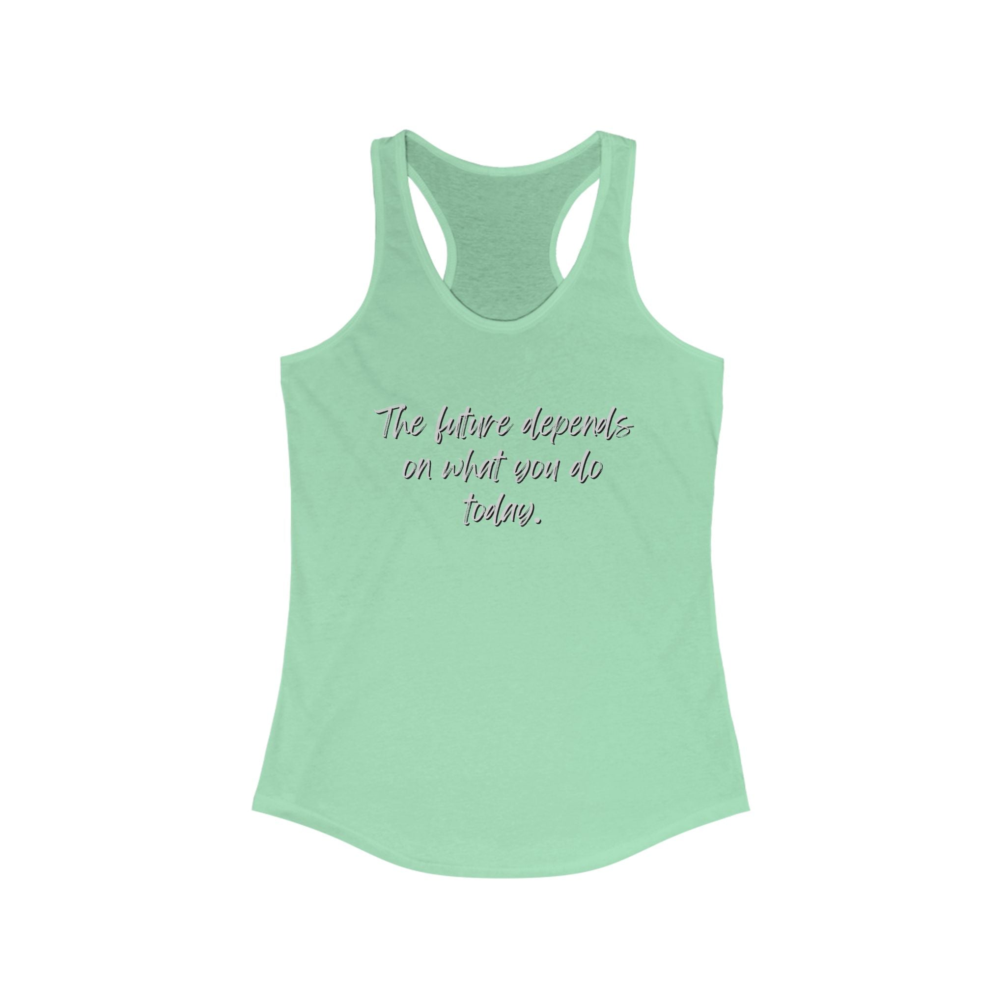 Workout Tank Tops for Women - Gym Exercise Athletic - Yoga Tops Racerback Sports Shirts - Future Print