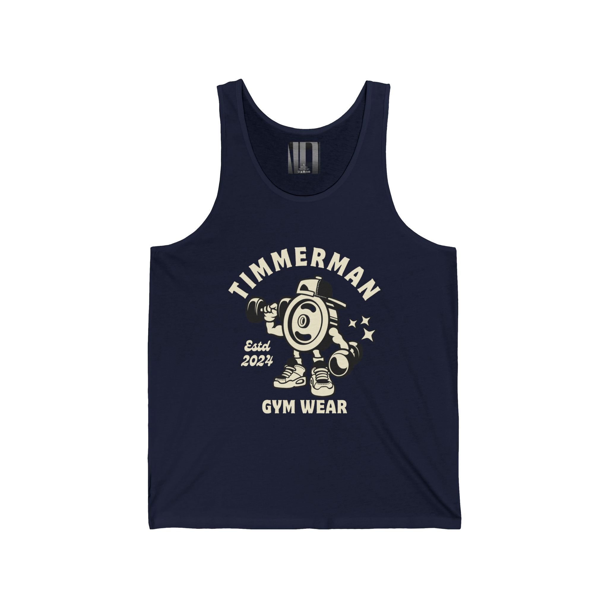 Timerman, Gym Dudes Tank Top, Workout Sleeveless Shirt, Fitness Muscle Tee, Athletic Unisex Jersey Tank, Bodybuilding Tank, Exercise Vest