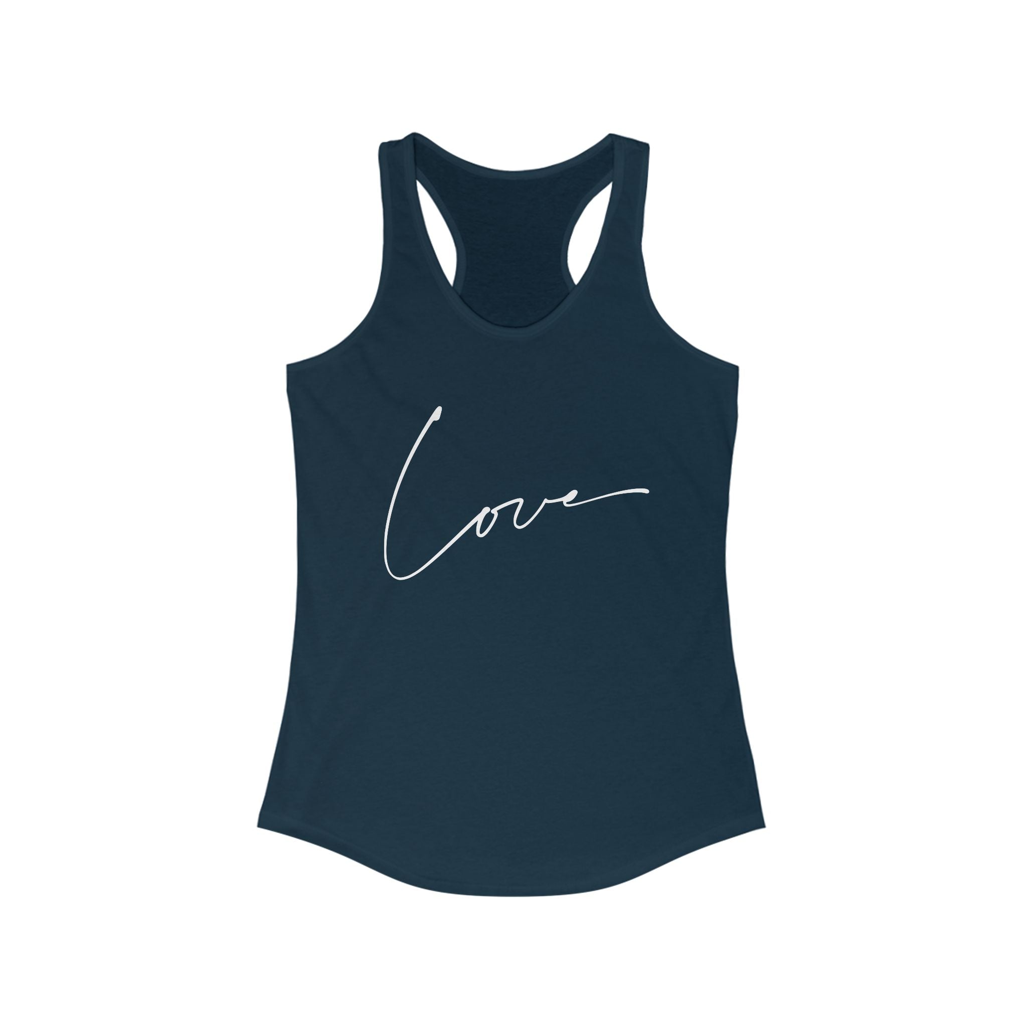Workout Tank Tops for Women - Gym Exercise Athletic - Yoga Tops Racerback Sports Shirts - Love Print
