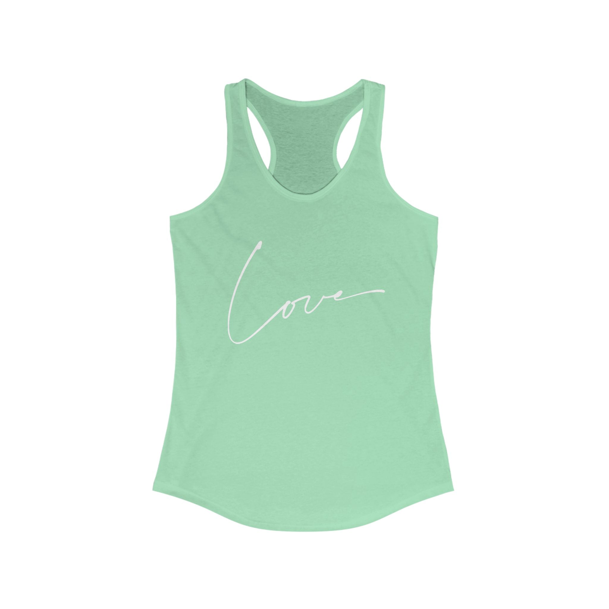 Workout Tank Tops for Women - Gym Exercise Athletic - Yoga Tops Racerback Sports Shirts - Love Print