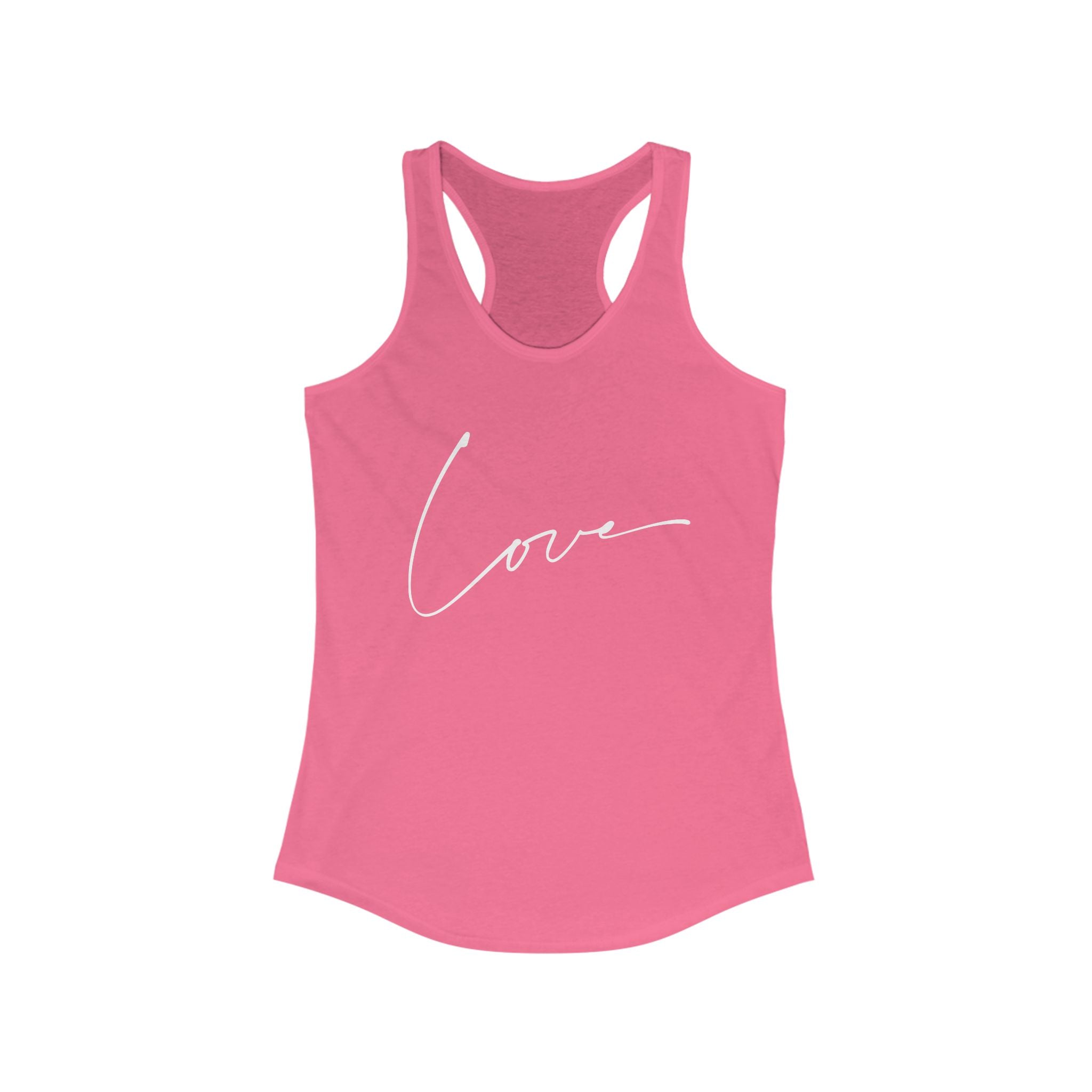 Workout Tank Tops for Women - Gym Exercise Athletic - Yoga Tops Racerback Sports Shirts - Love Print