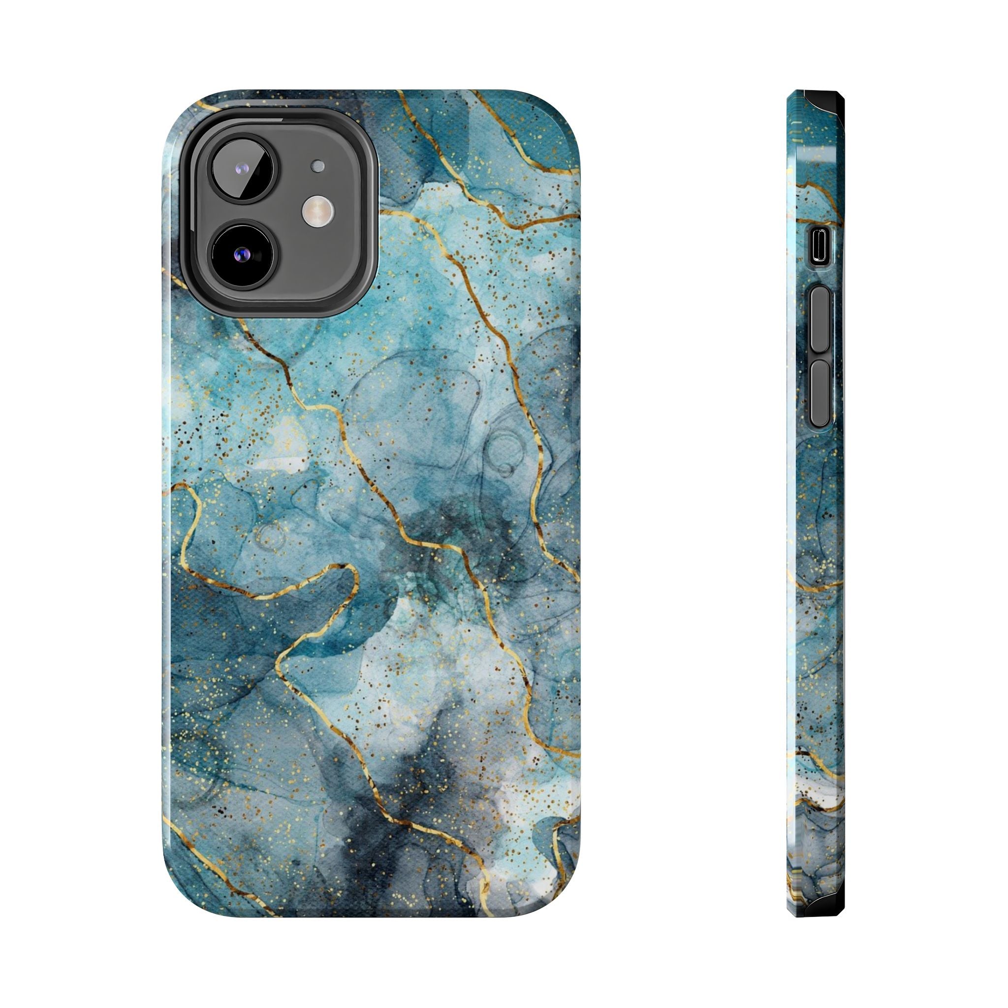 Blue Gold Marble, Elegant Phone Cases, Stylish Phone Covers, Chic Phone Protectors, Fashionable Case for Her, Trendy Smartphone Accessories