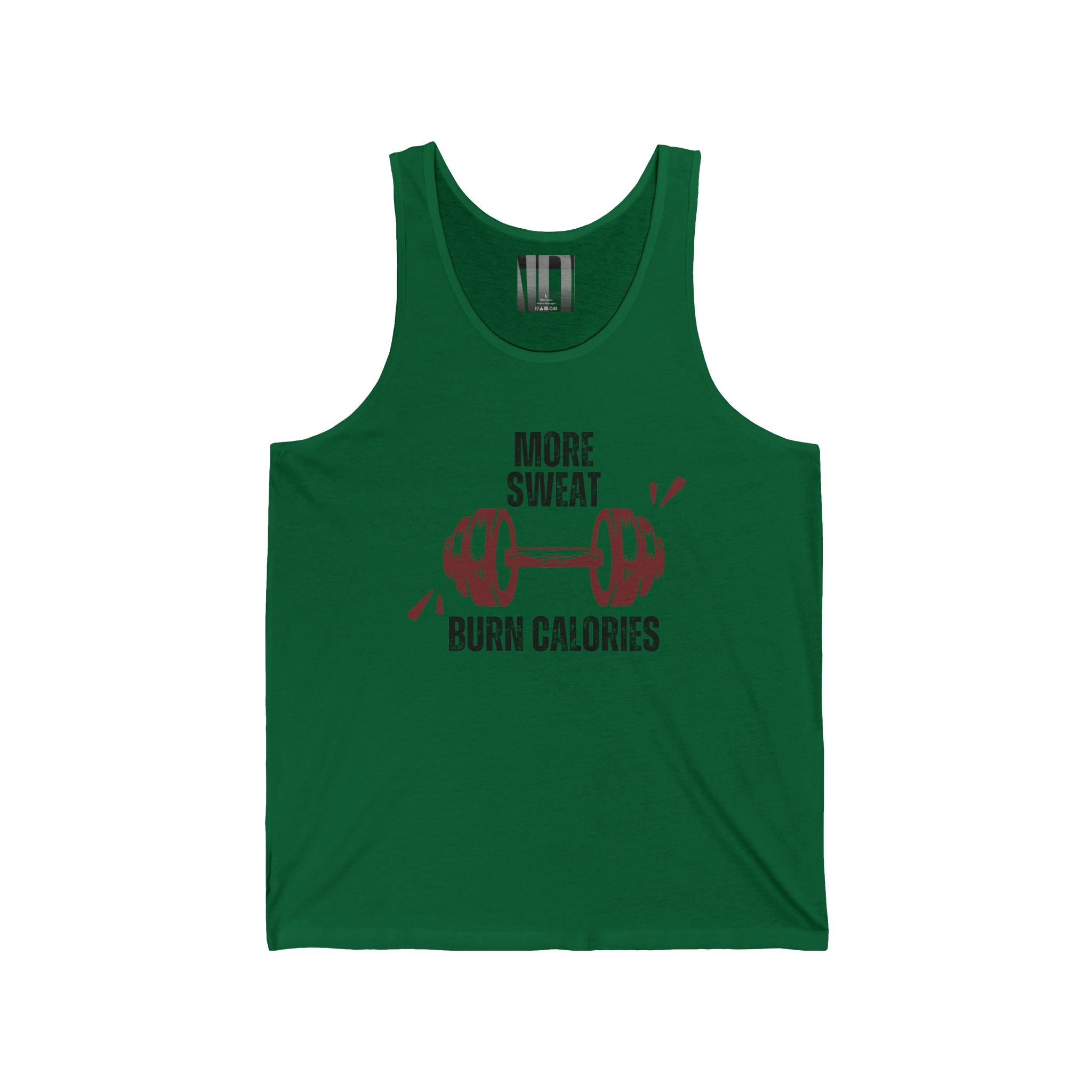 No More Sweat, Burn Calories, Gym Dudes Tank Top, Workout Sleeveless Shirt, Fitness Muscle Tee, Athletic Unisex Jersey Tank, Bodybuilding Tank, Exercise Vest