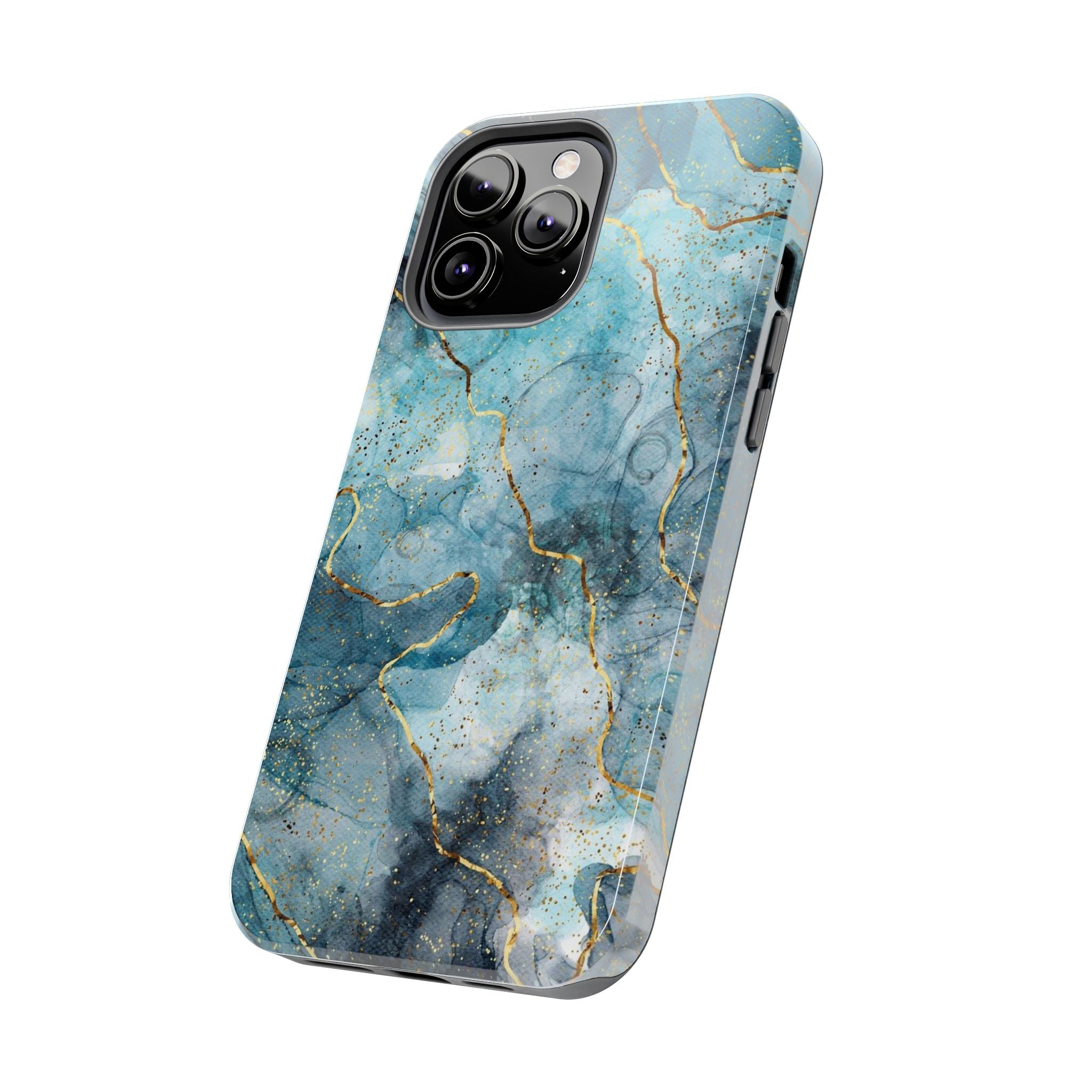 Blue Gold Marble, Elegant Phone Cases, Stylish Phone Covers, Chic Phone Protectors, Fashionable Case for Her, Trendy Smartphone Accessories