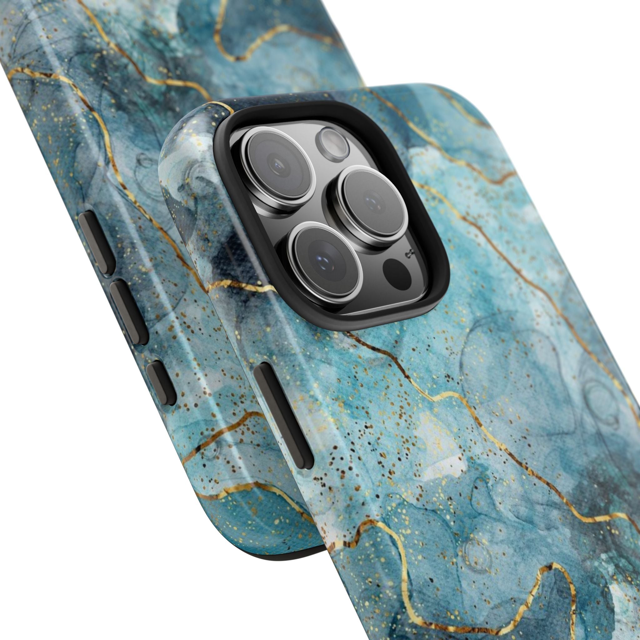 Blue Gold Marble, Elegant Phone Cases, Stylish Phone Covers, Chic Phone Protectors, Fashionable Case for Her, Trendy Smartphone Accessories