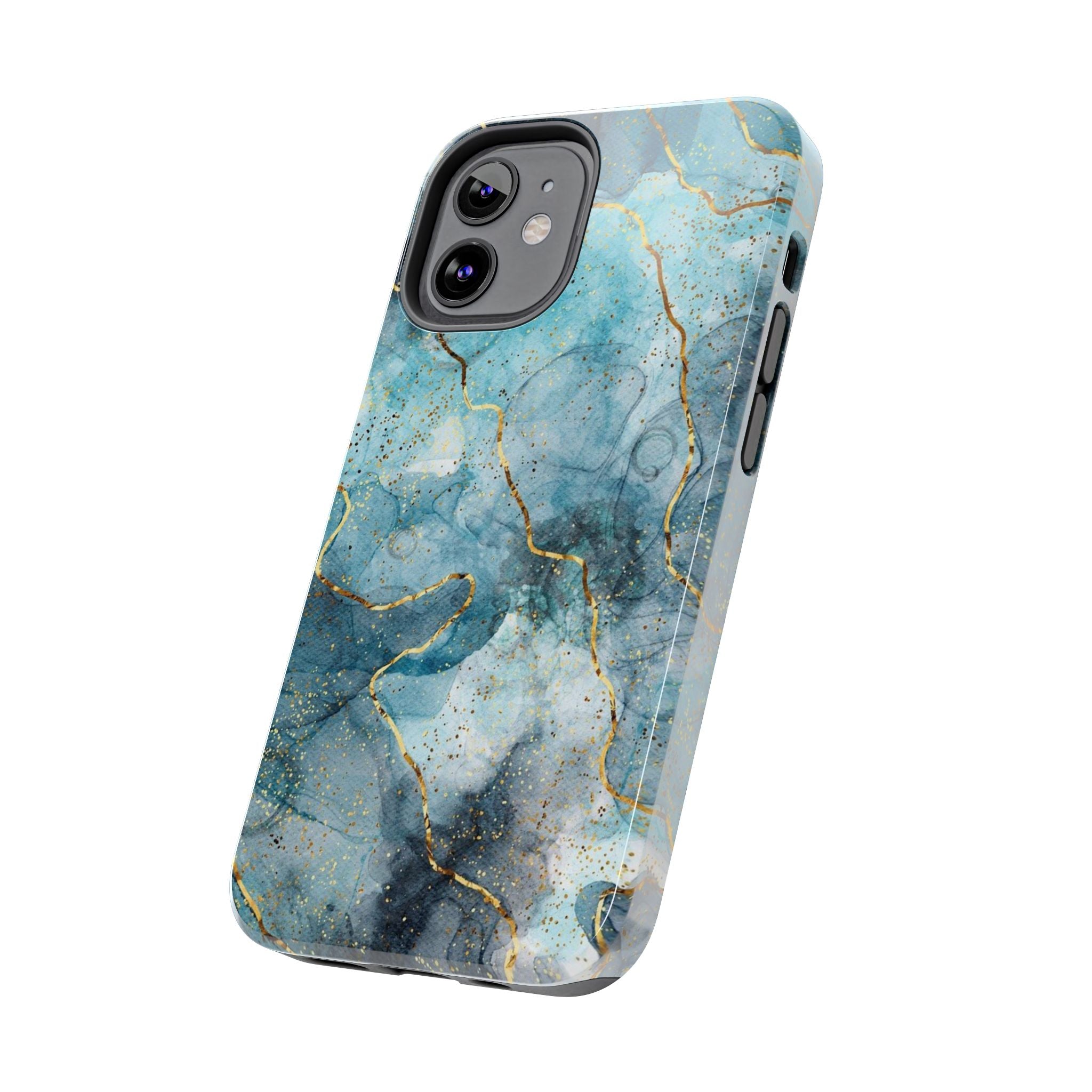 Blue Gold Marble, Elegant Phone Cases, Stylish Phone Covers, Chic Phone Protectors, Fashionable Case for Her, Trendy Smartphone Accessories