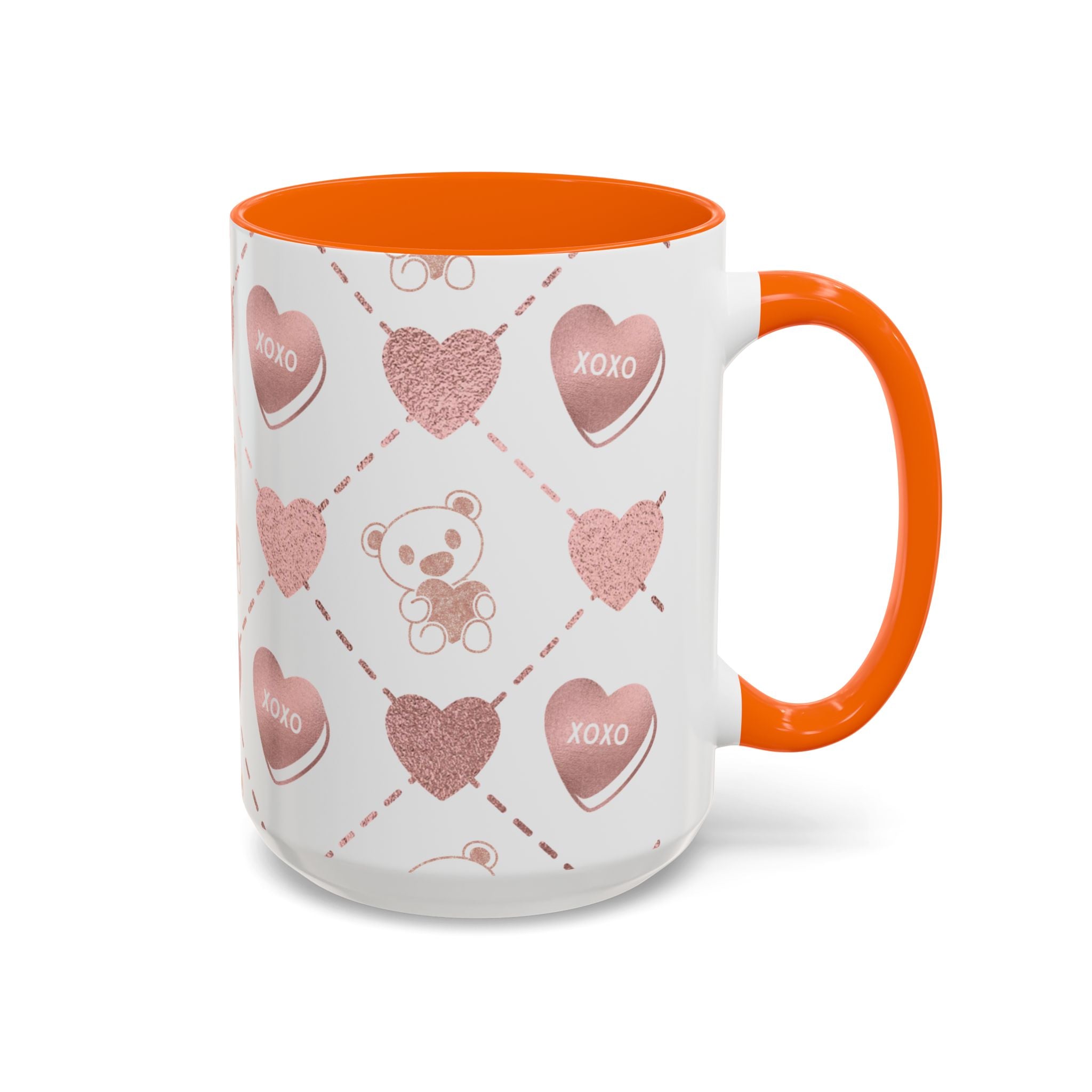 Pink Valentine's Design, Holiday Drinkware, Valentines, Christmas Birthday Gifts for Couples, Her Boyfriend Girlfriend, Coffee Mug for Valentines Day,
