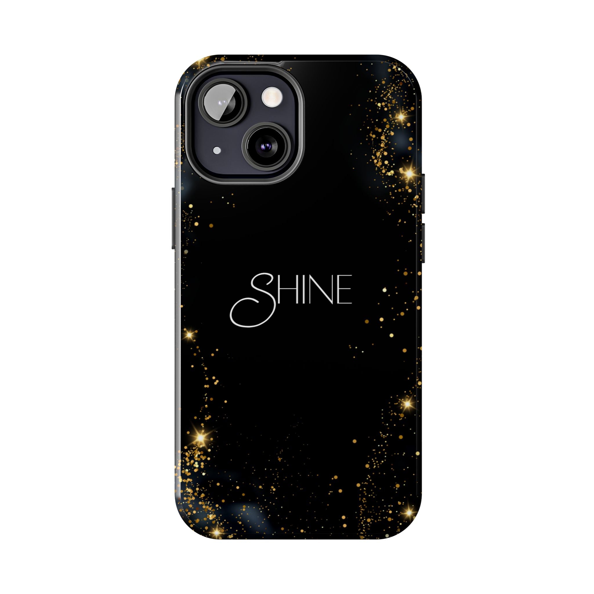 Black Shine Glitter, Elegant Phone Cases, Stylish Phone Covers, Chic Phone Protectors, Fashionable Case for Her, Trendy Smartphone Accessories