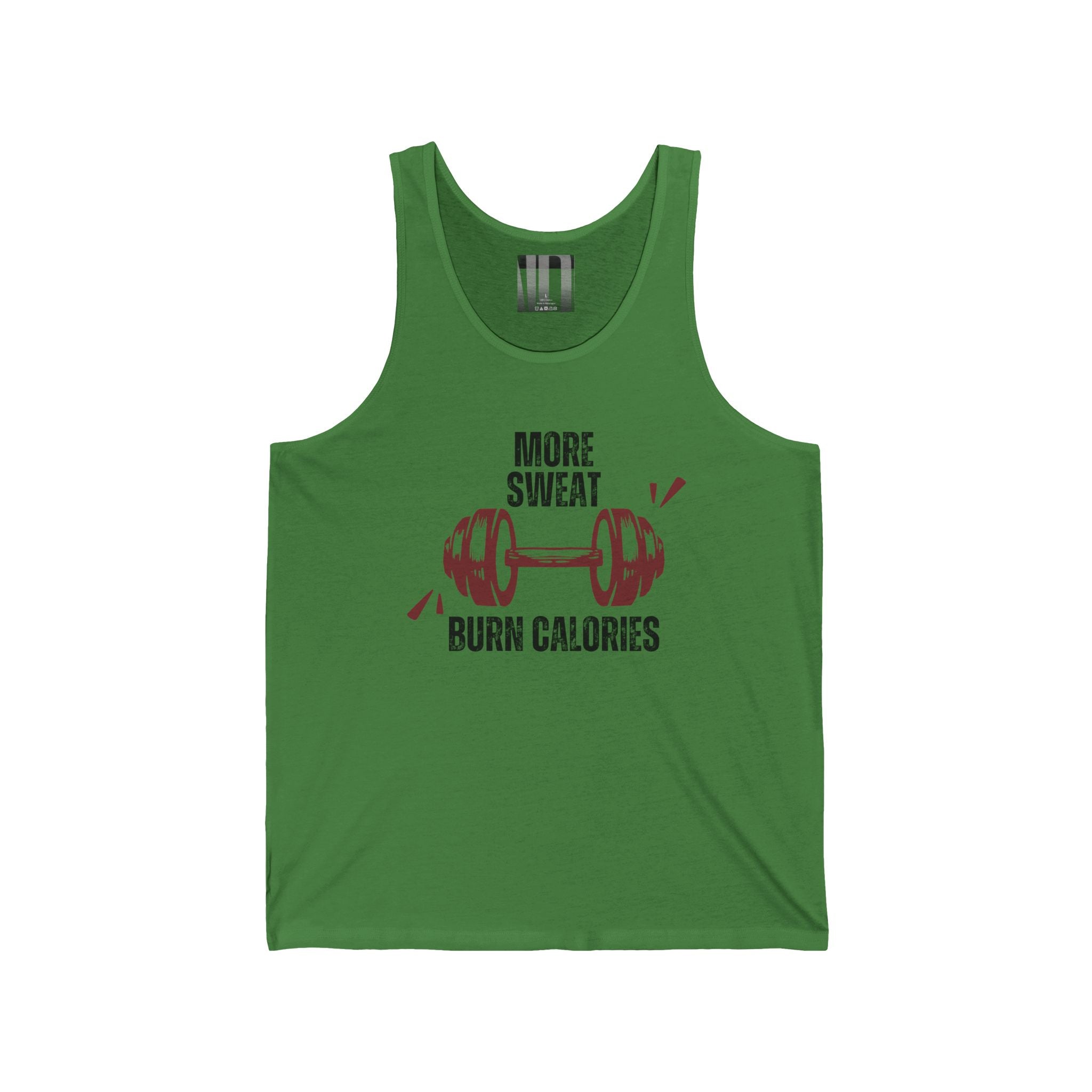 No More Sweat, Burn Calories, Gym Dudes Tank Top, Workout Sleeveless Shirt, Fitness Muscle Tee, Athletic Unisex Jersey Tank, Bodybuilding Tank, Exercise Vest