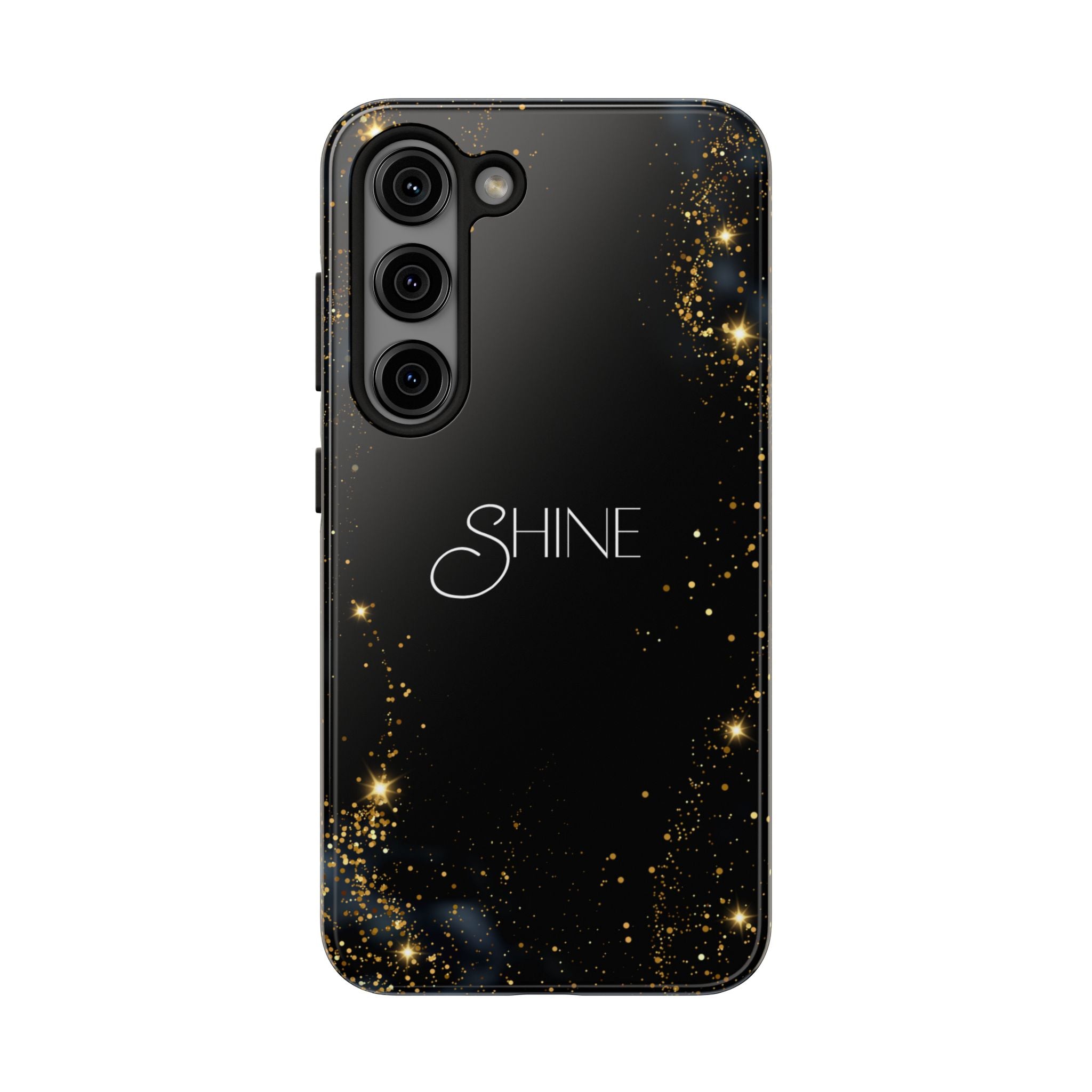 Black Shine Glitter, Elegant Phone Cases, Stylish Phone Covers, Chic Phone Protectors, Fashionable Case for Her, Trendy Smartphone Accessories