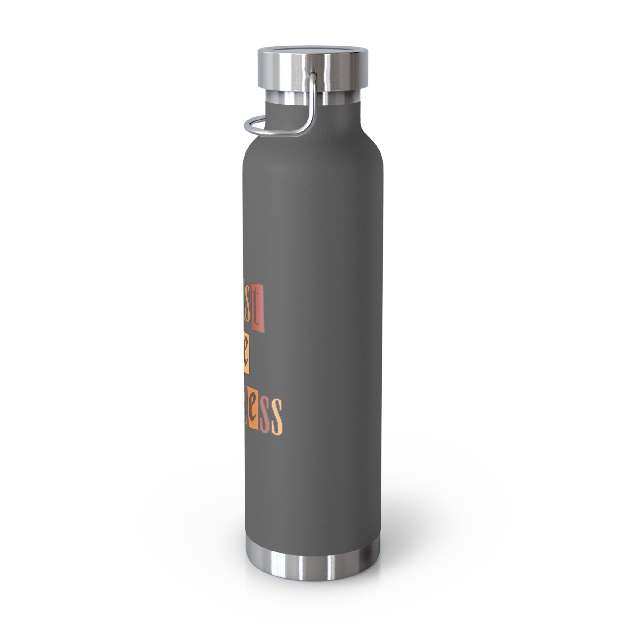 Trust The Process Copper Water Bottle, Inspirational Quote, Gift Tumbler, 22oz, Motivational Drinkware, Stainless Steel Thermos