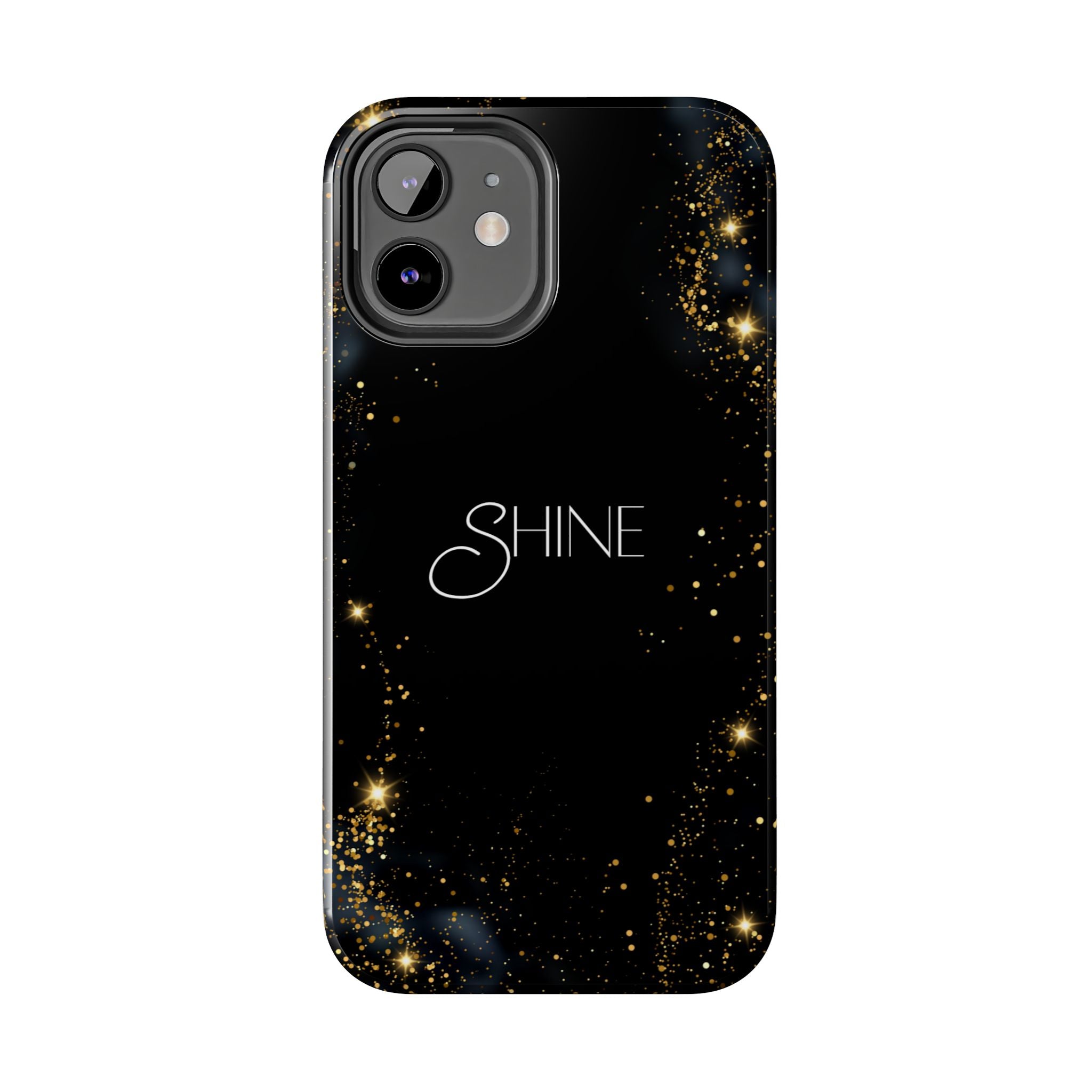 Black Shine Glitter, Elegant Phone Cases, Stylish Phone Covers, Chic Phone Protectors, Fashionable Case for Her, Trendy Smartphone Accessories