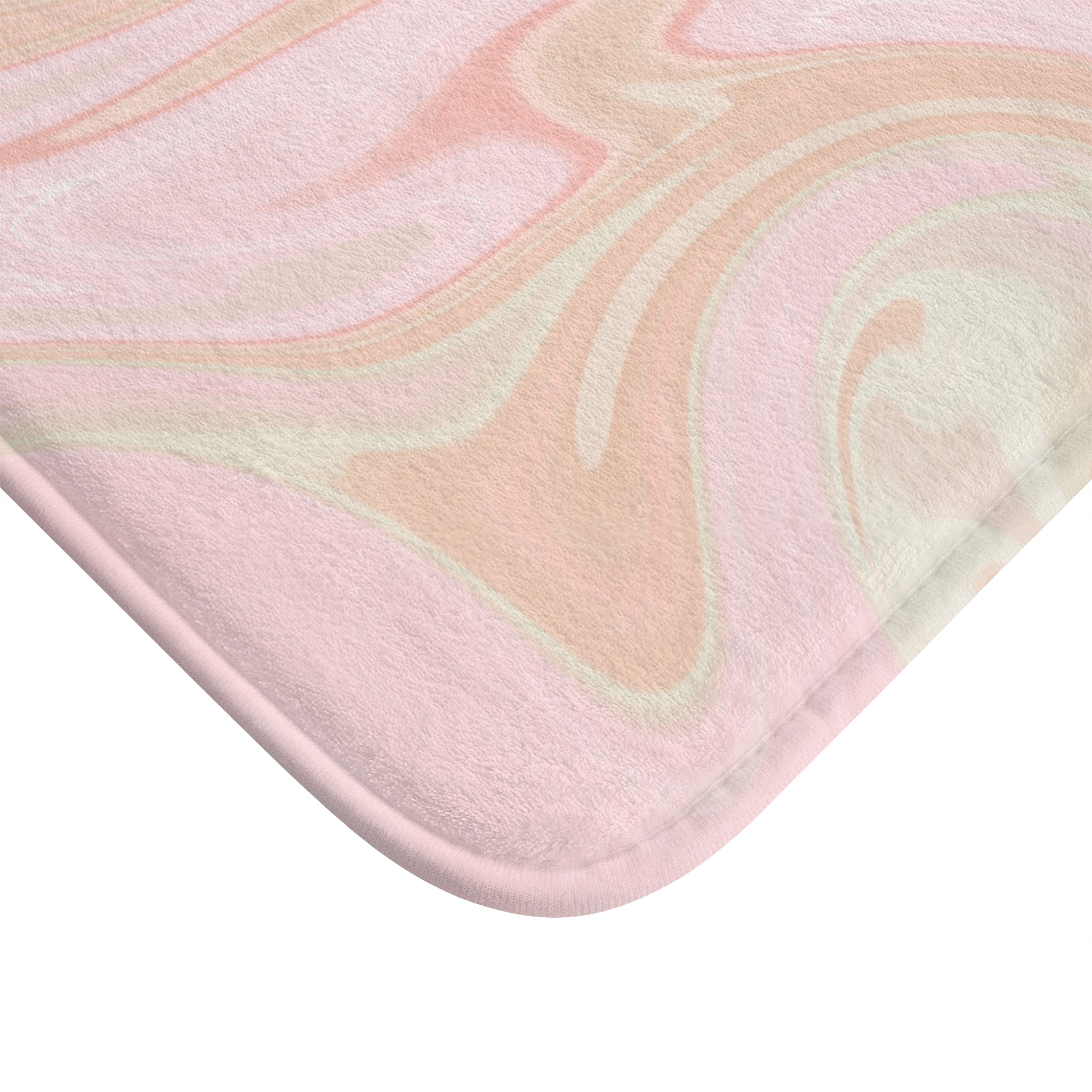Pink Memory Foam Microfiber Bath Mat - Extra Soft Non-Slip Plush Shaggy Rug, Machine Washable, Bathroom Floor, Tub & Shower