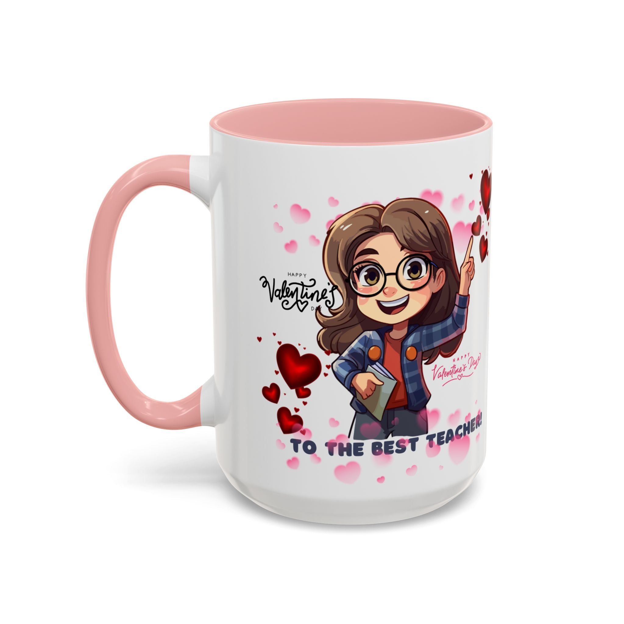 Teachers Gift Valentine's Design, Holiday Drinkware, Valentines, Christmas Birthday Gifts for Teachers, Coffee Mug for Teacher Valentines Day,