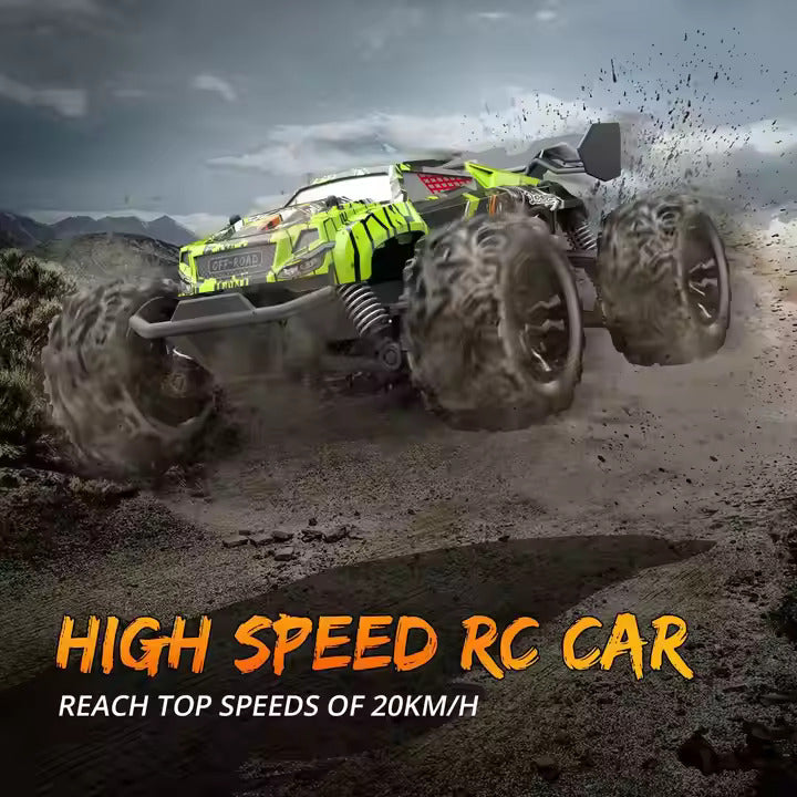 RC Car, 1:20 Scale High-Speed Off-Road Monster Truck, 4WD 20 KM/H, 2.4GHz Remote Control, Rechargeable