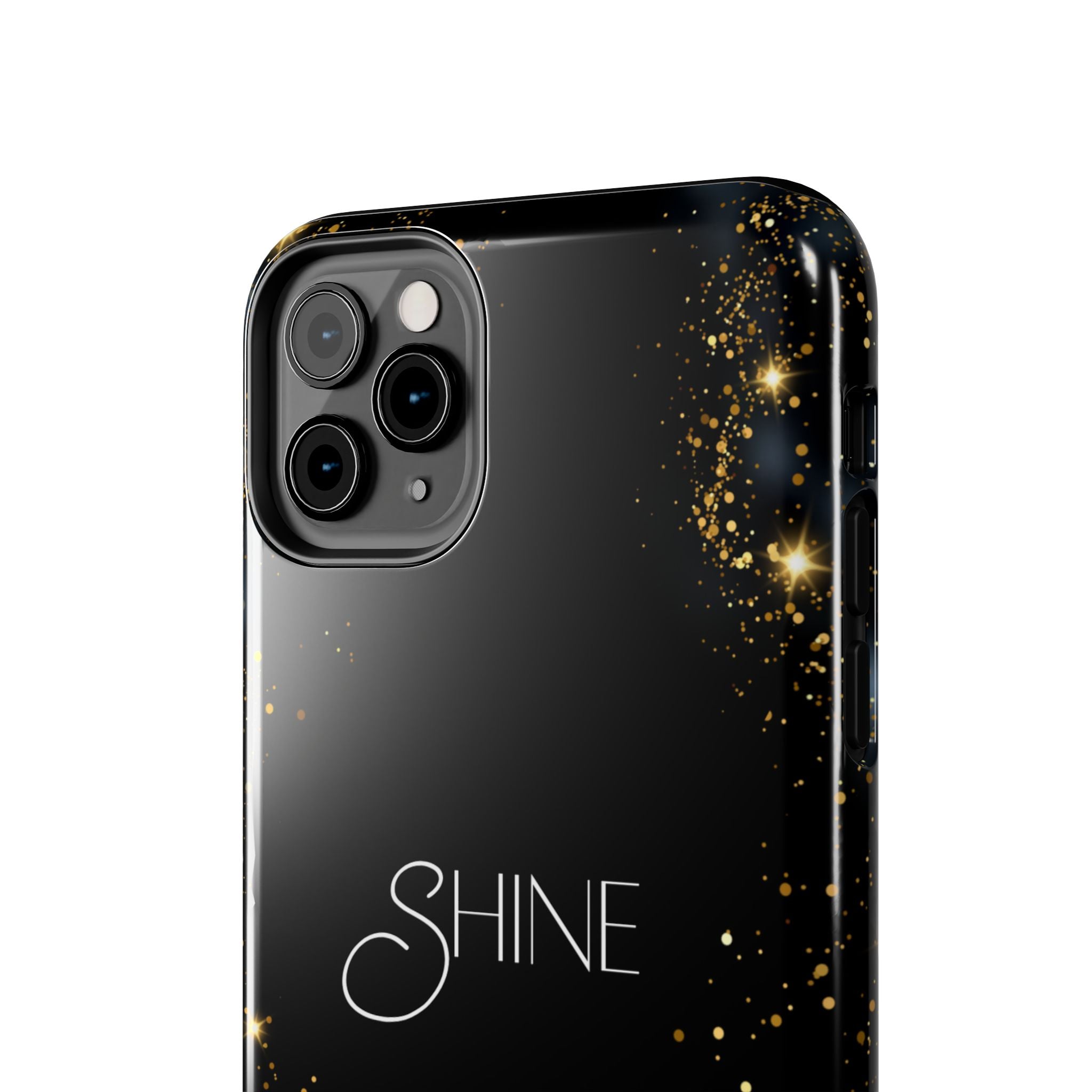Black Shine Glitter, Elegant Phone Cases, Stylish Phone Covers, Chic Phone Protectors, Fashionable Case for Her, Trendy Smartphone Accessories