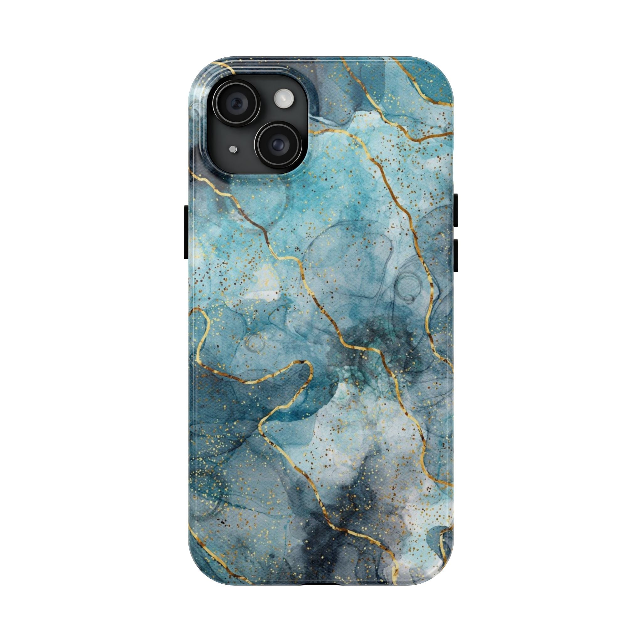 Blue Gold Marble, Elegant Phone Cases, Stylish Phone Covers, Chic Phone Protectors, Fashionable Case for Her, Trendy Smartphone Accessories