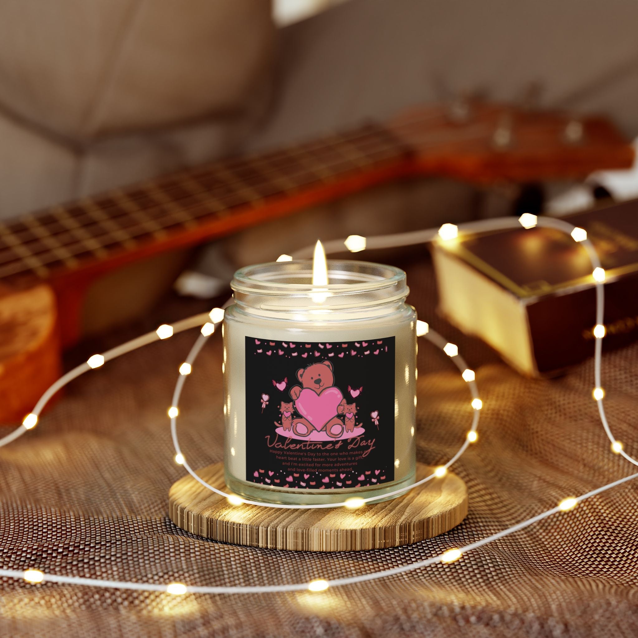 Cat Love, Valentine's Day Candle, Scented Candles, Luxury Candles Gifts for Women, Stress Relief Luxury Aromatherapy Candles, Romantic Candle Valentines Day Gifts for Her