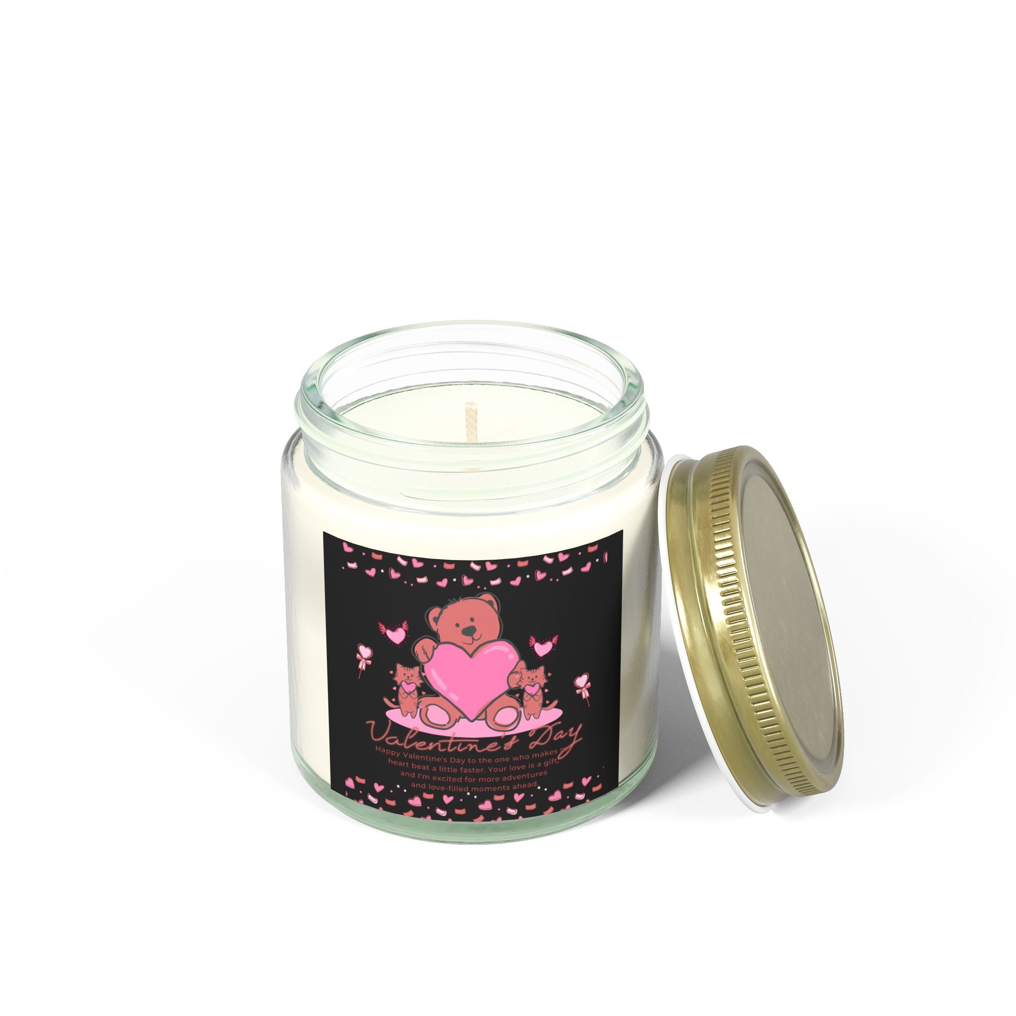 Cat Love, Valentine's Day Candle, Scented Candles, Luxury Candles Gifts for Women, Stress Relief Luxury Aromatherapy Candles, Romantic Candle Valentines Day Gifts for Her