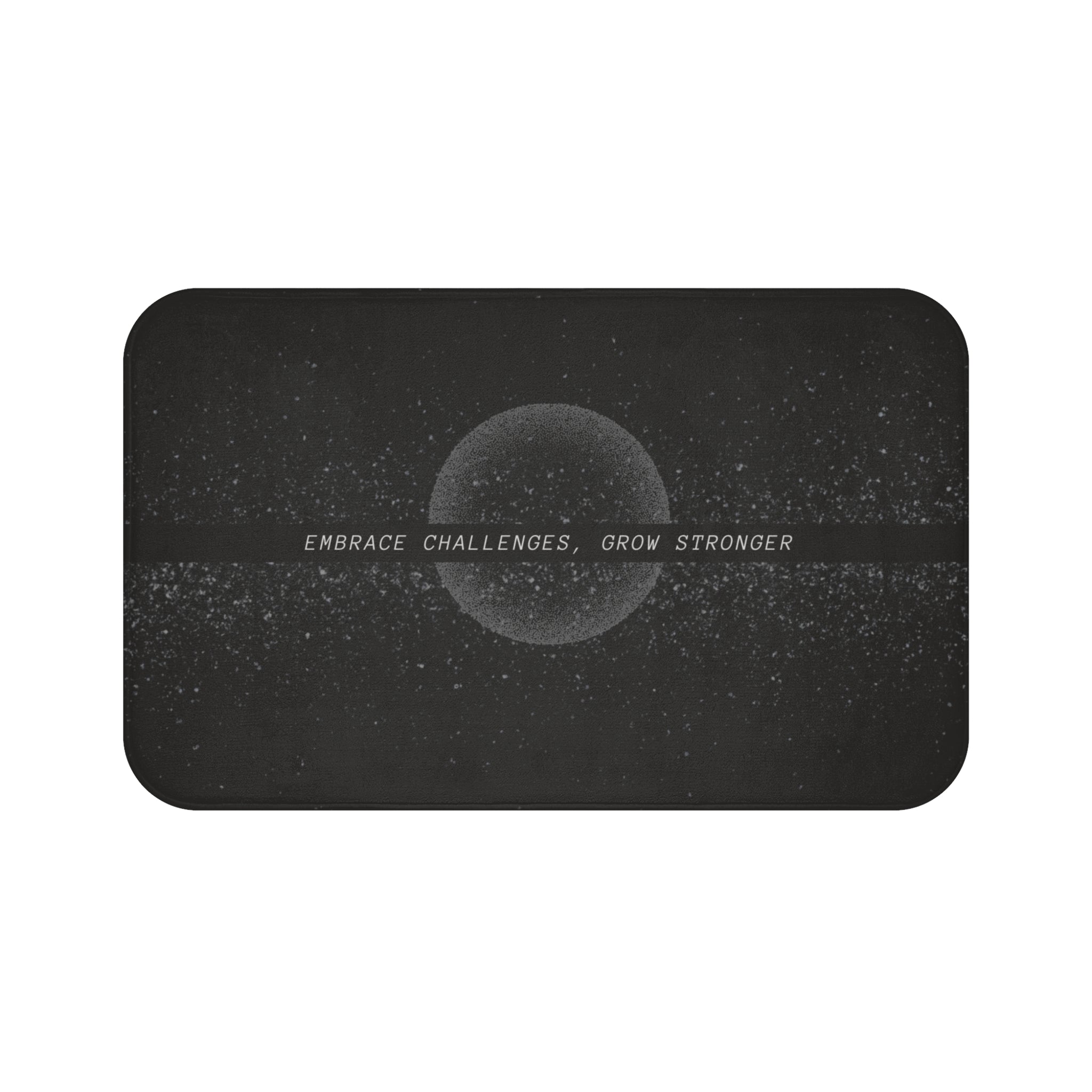 Black Moon Memory Foam Microfiber Bath Mat - Extra Soft Non-Slip Plush Rug, Machine Washable, Bathroom Floor, Tub & Shower