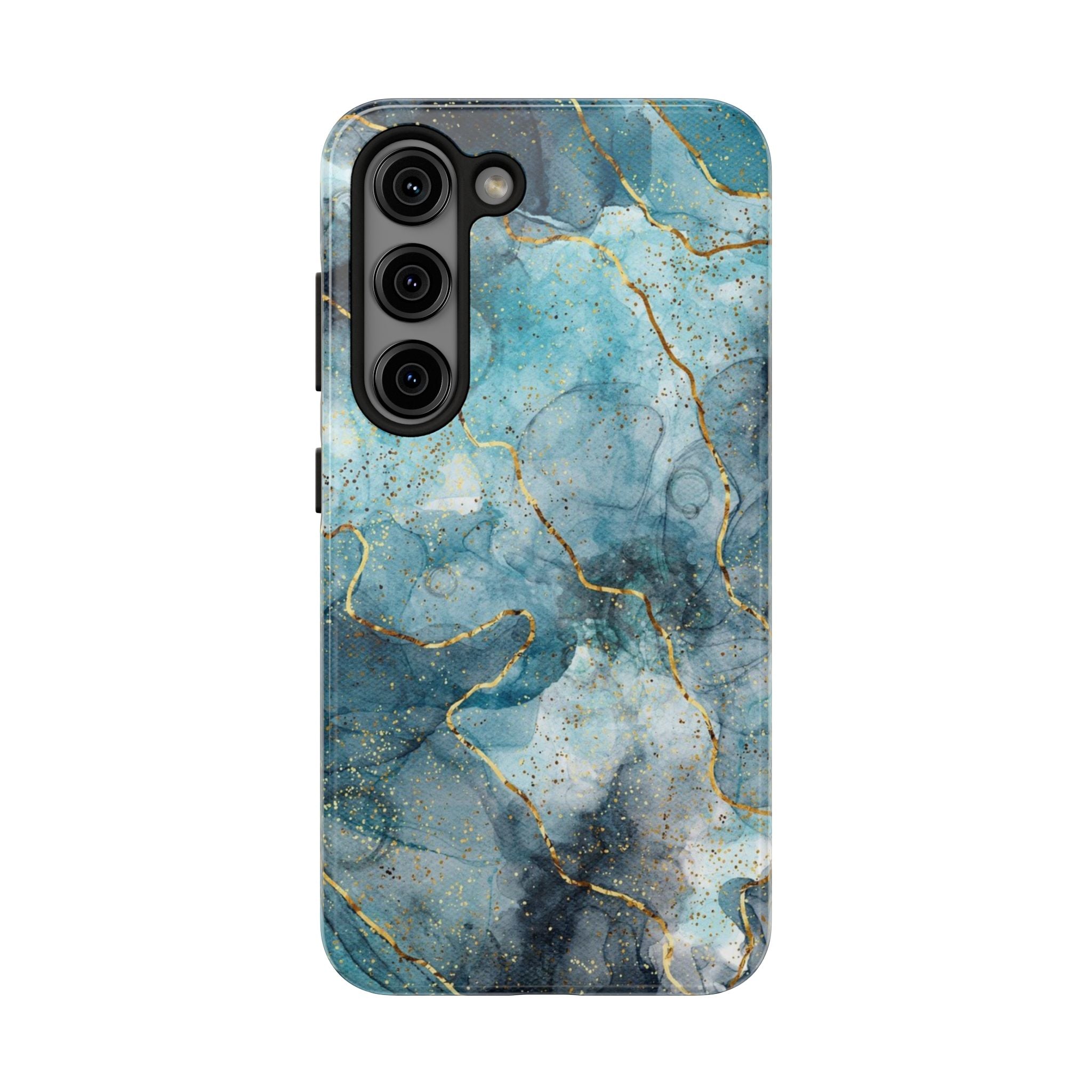 Blue Gold Marble, Elegant Phone Cases, Stylish Phone Covers, Chic Phone Protectors, Fashionable Case for Her, Trendy Smartphone Accessories