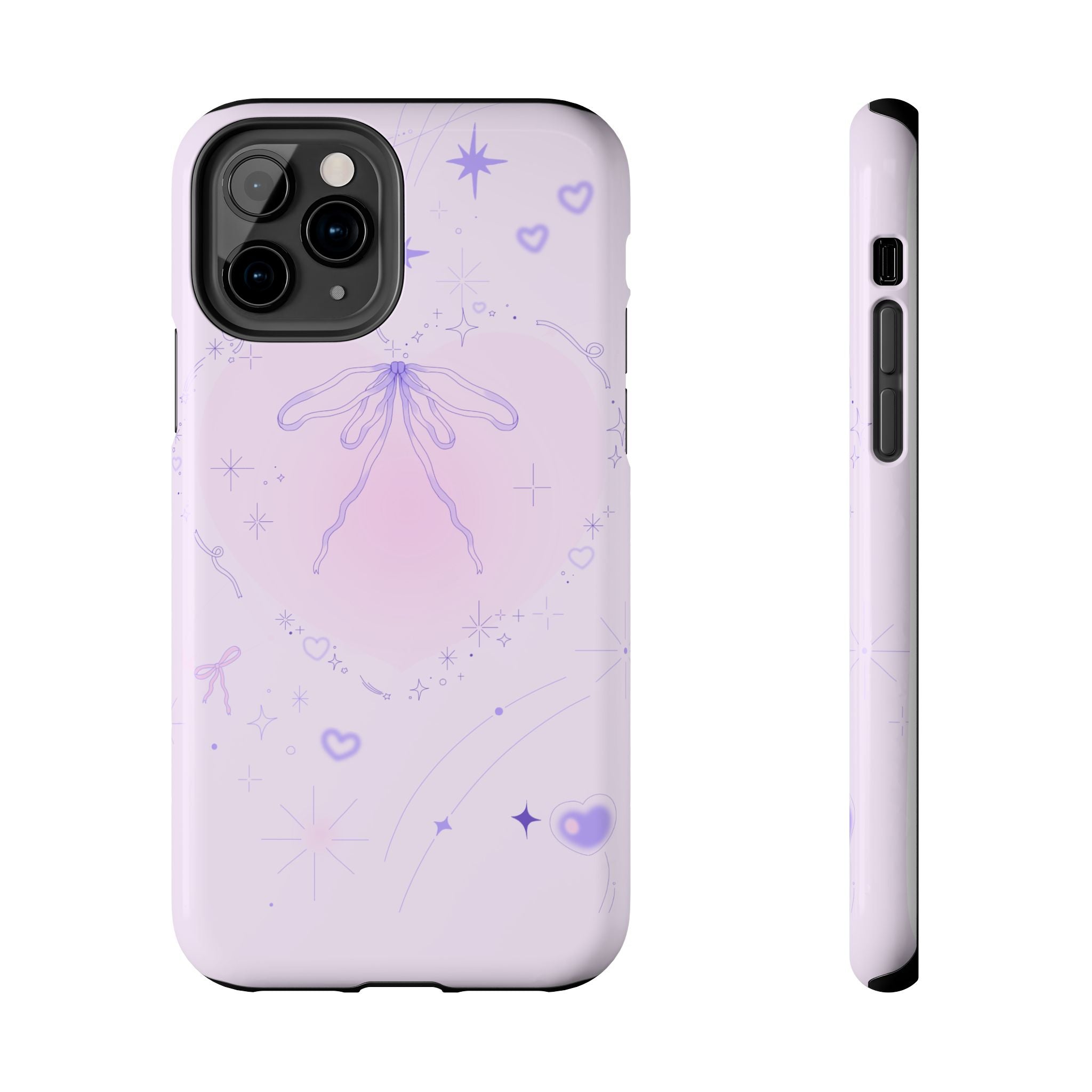 Pink Purple Delicate Fine Line Design, Elegant Phone Cases, Stylish Phone Covers, Chic Phone Protectors, Fashionable Case for Her, Trendy Smartphone Accessories