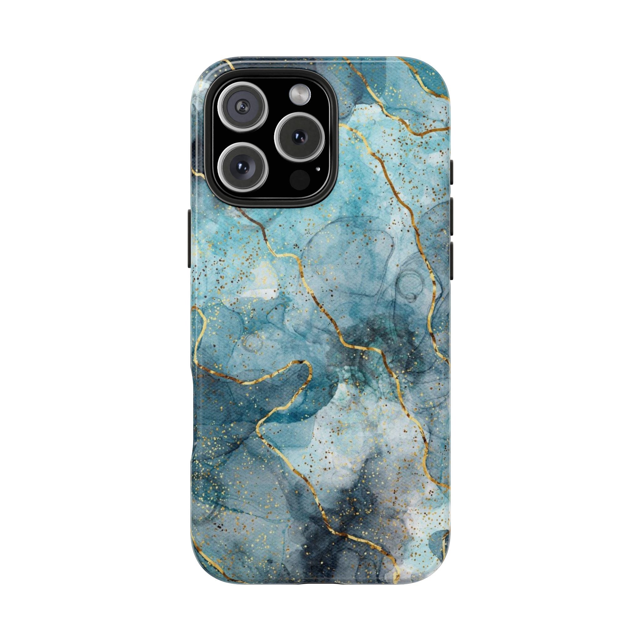Blue Gold Marble, Elegant Phone Cases, Stylish Phone Covers, Chic Phone Protectors, Fashionable Case for Her, Trendy Smartphone Accessories