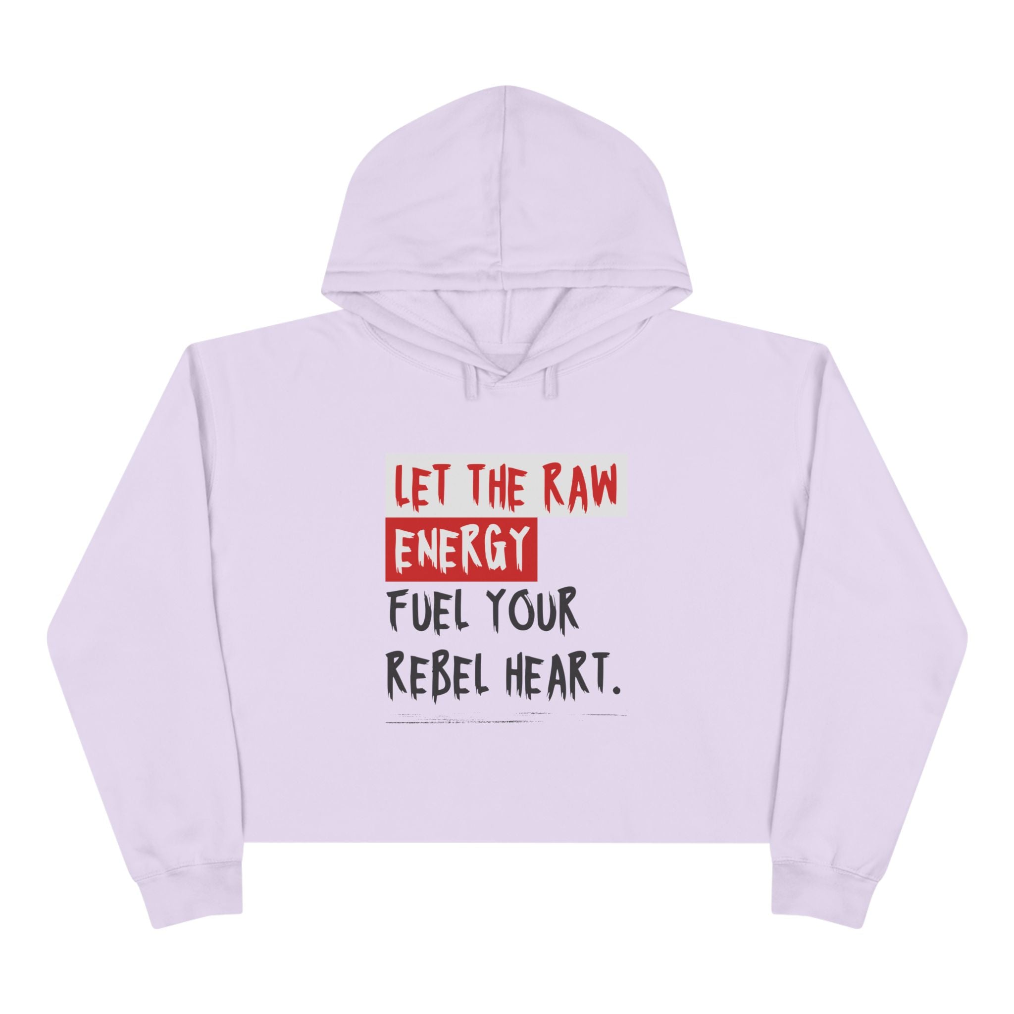 Rebel Heart, Casual Hoodie, Women's Cropped Sweatshirt Fleece Pullover, Crop Hoodie for Women, Long Sleeve Crop Top, Cozy Cropped Hooded