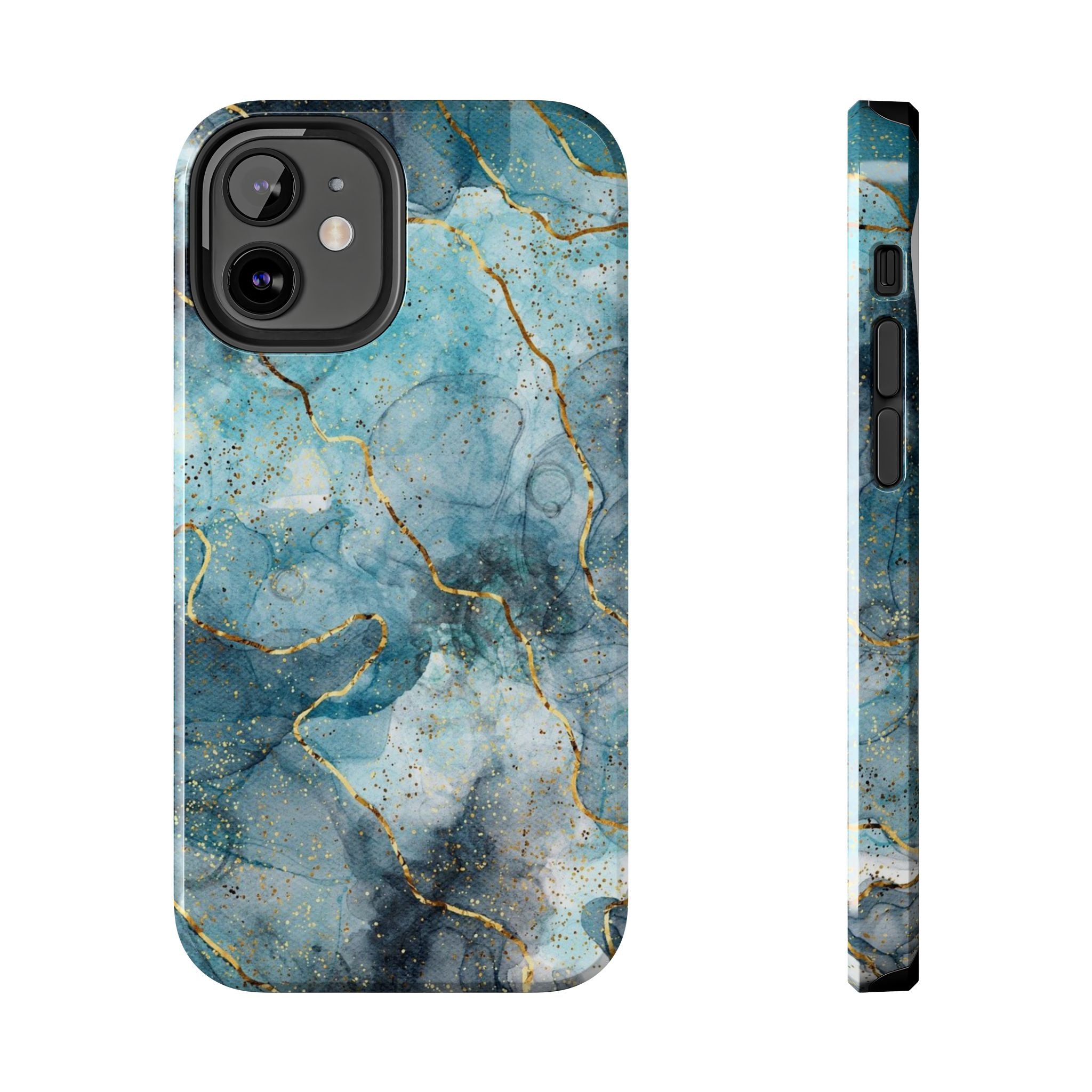 Blue Gold Marble, Elegant Phone Cases, Stylish Phone Covers, Chic Phone Protectors, Fashionable Case for Her, Trendy Smartphone Accessories