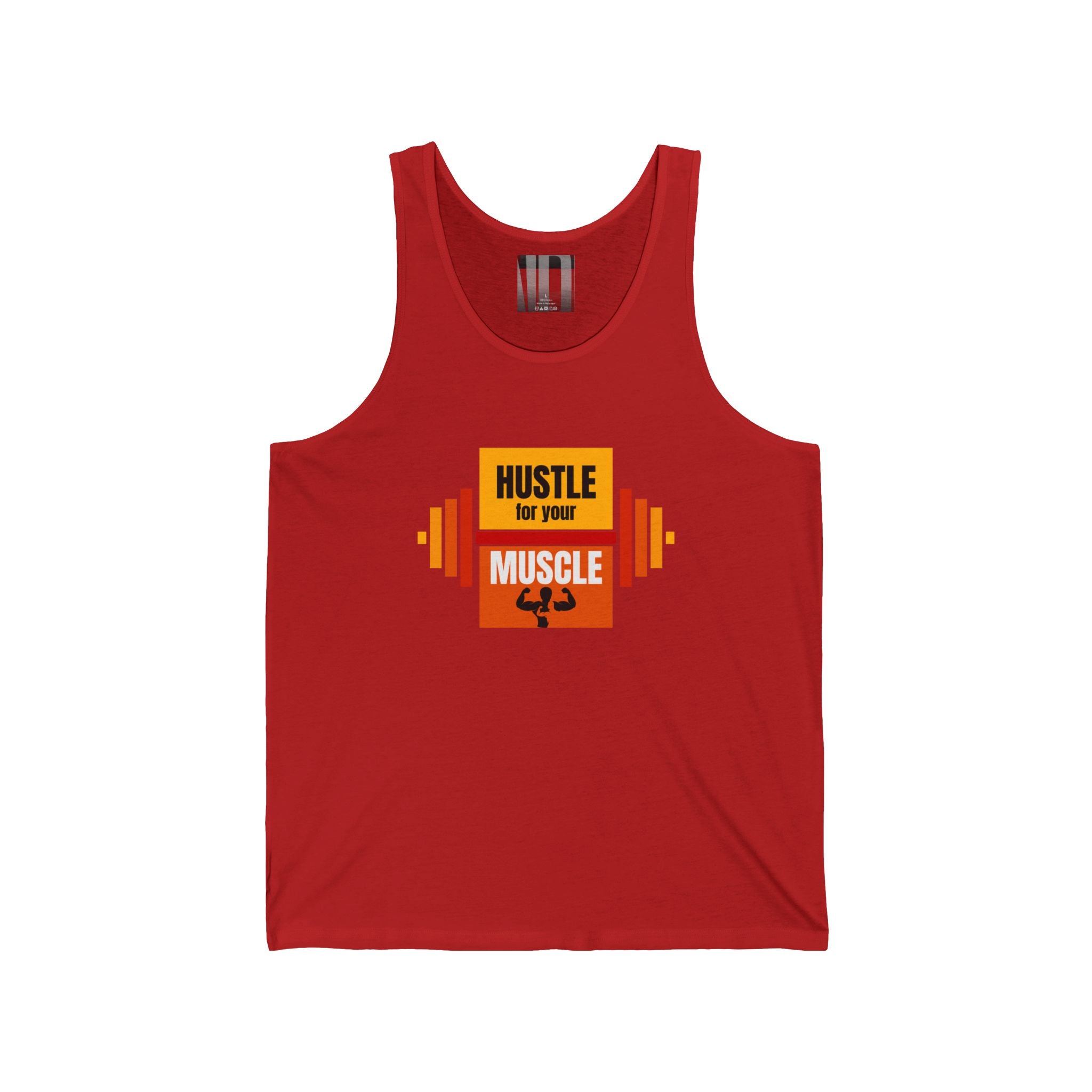Hustle for Your Muscle, Gym Dudes Tank Top, Workout Sleeveless Shirt, Fitness Muscle Tee, Athletic Unisex Jersey Tank, Bodybuilding Tank, Exercise Vest