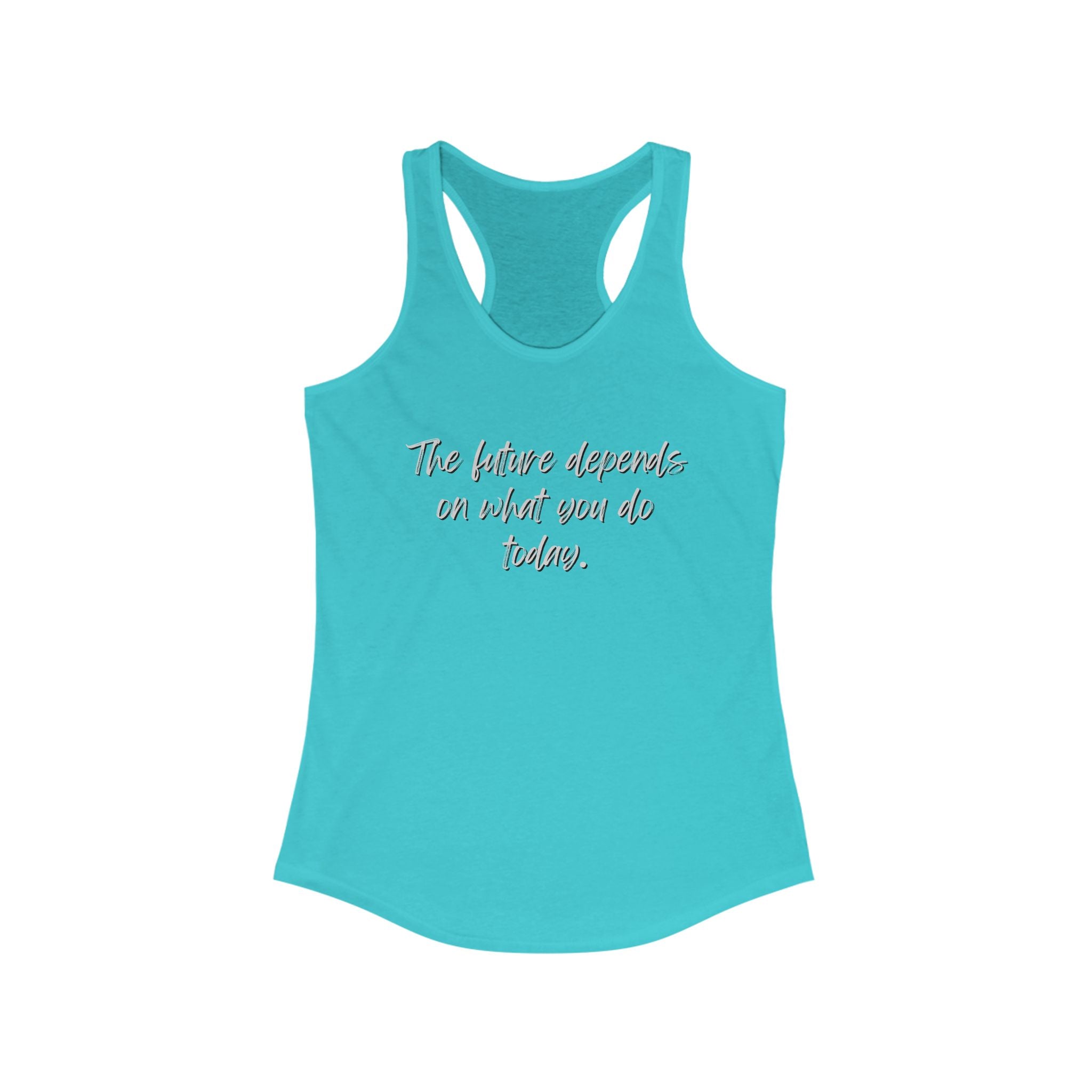 Workout Tank Tops for Women - Gym Exercise Athletic - Yoga Tops Racerback Sports Shirts - Future Print