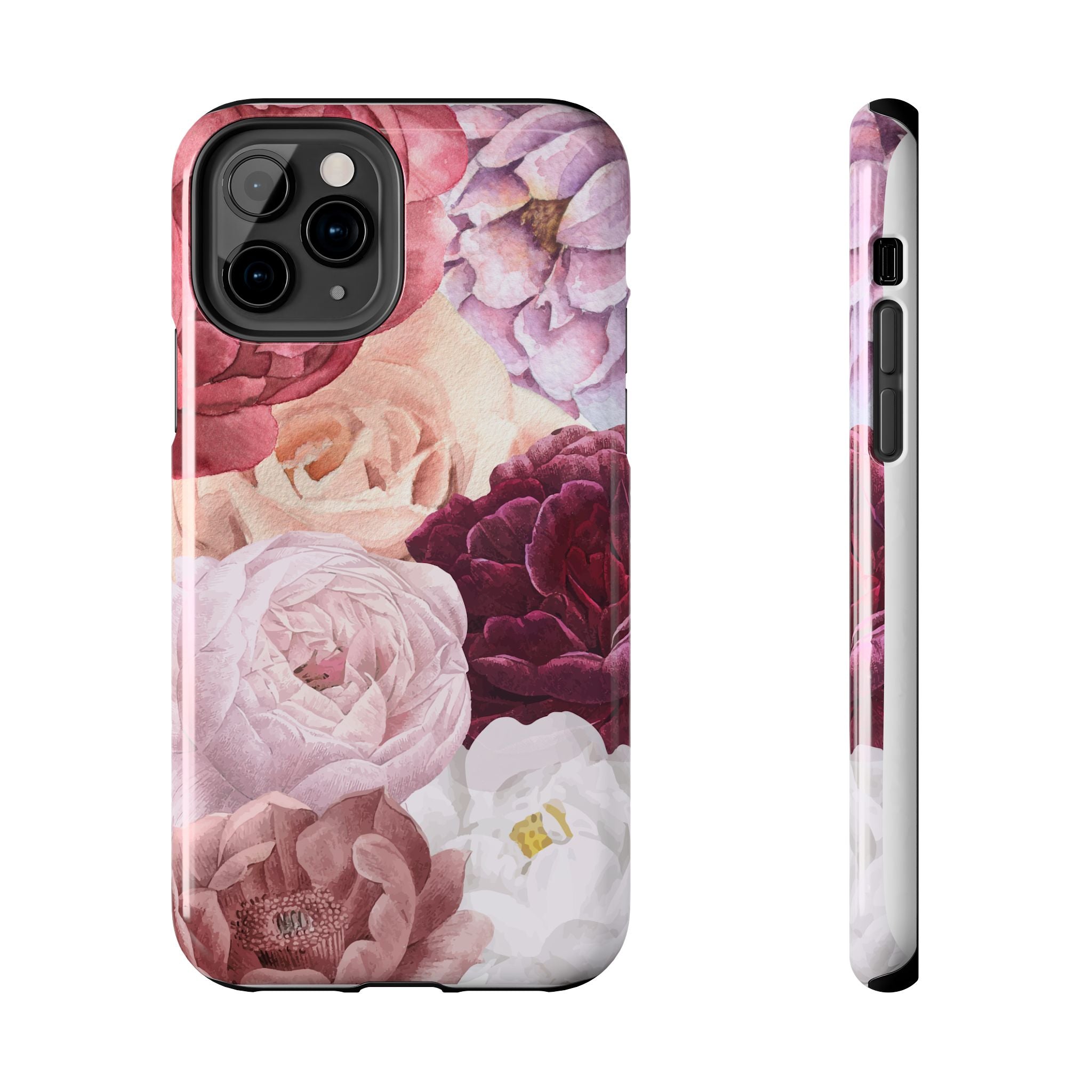 Pink Purple Watercolor Flower, Elegant Phone Cases, Stylish Phone Covers, Chic Phone Protectors, Fashionable Case for Her, Trendy Smartphone Accessories