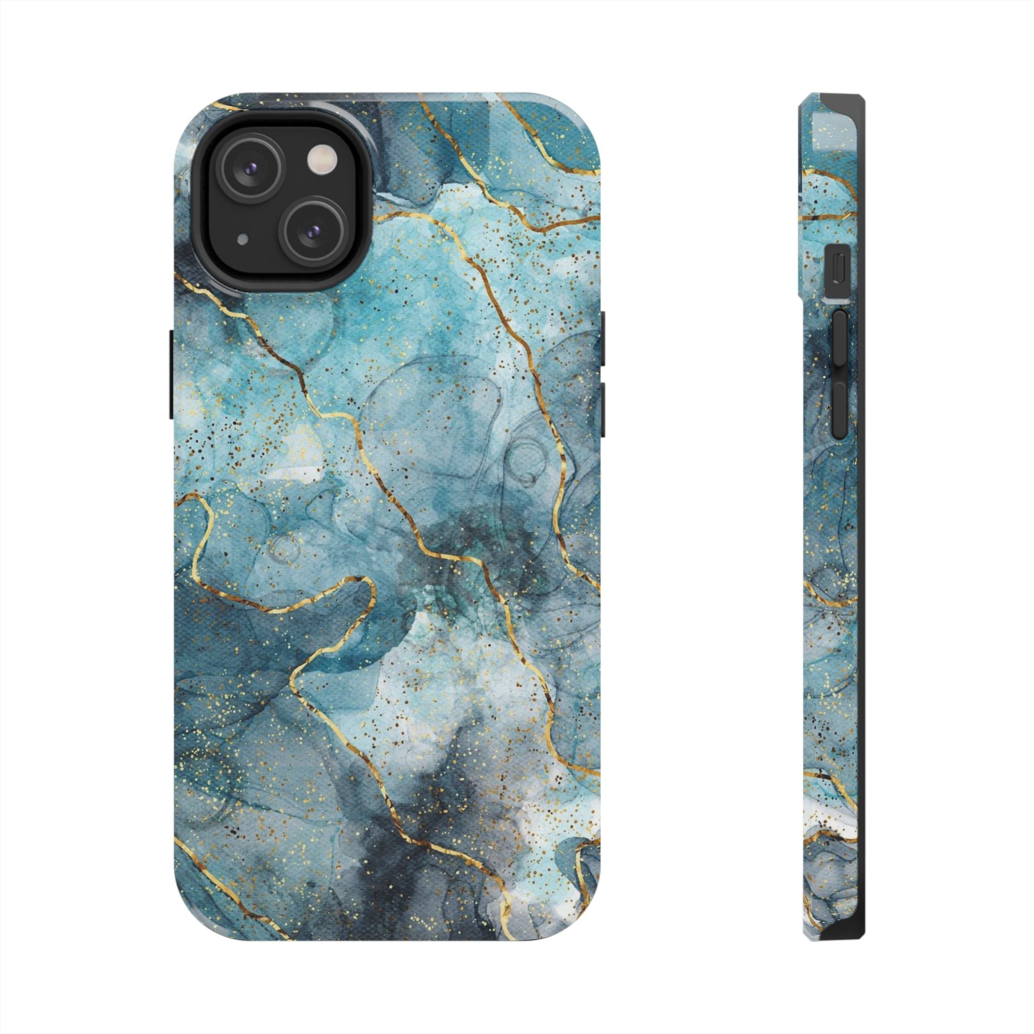Blue Gold Marble, Elegant Phone Cases, Stylish Phone Covers, Chic Phone Protectors, Fashionable Case for Her, Trendy Smartphone Accessories