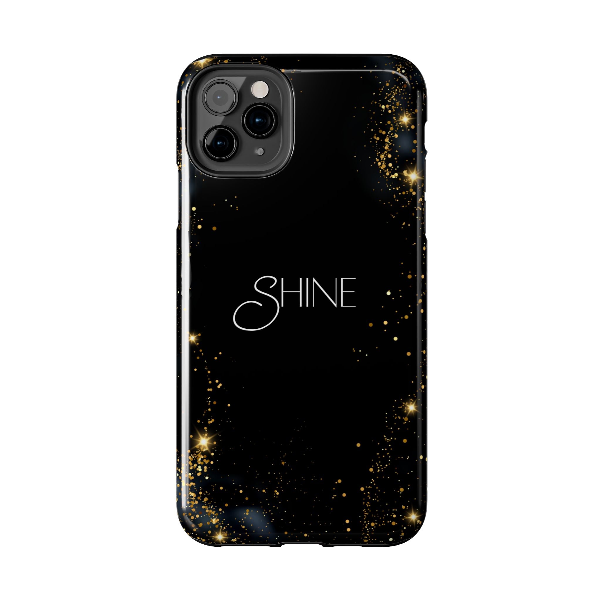 Black Shine Glitter, Elegant Phone Cases, Stylish Phone Covers, Chic Phone Protectors, Fashionable Case for Her, Trendy Smartphone Accessories