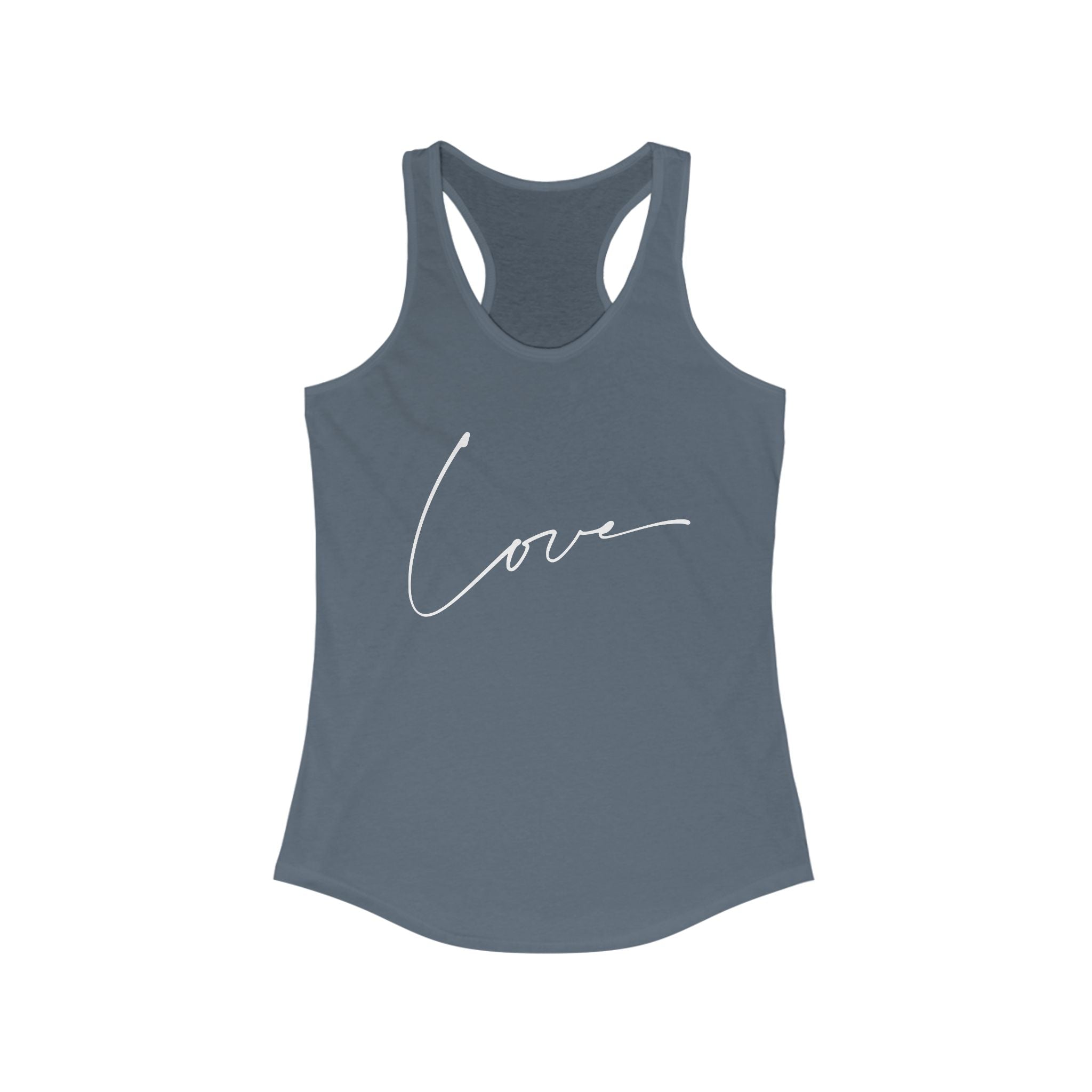Workout Tank Tops for Women - Gym Exercise Athletic - Yoga Tops Racerback Sports Shirts - Love Print