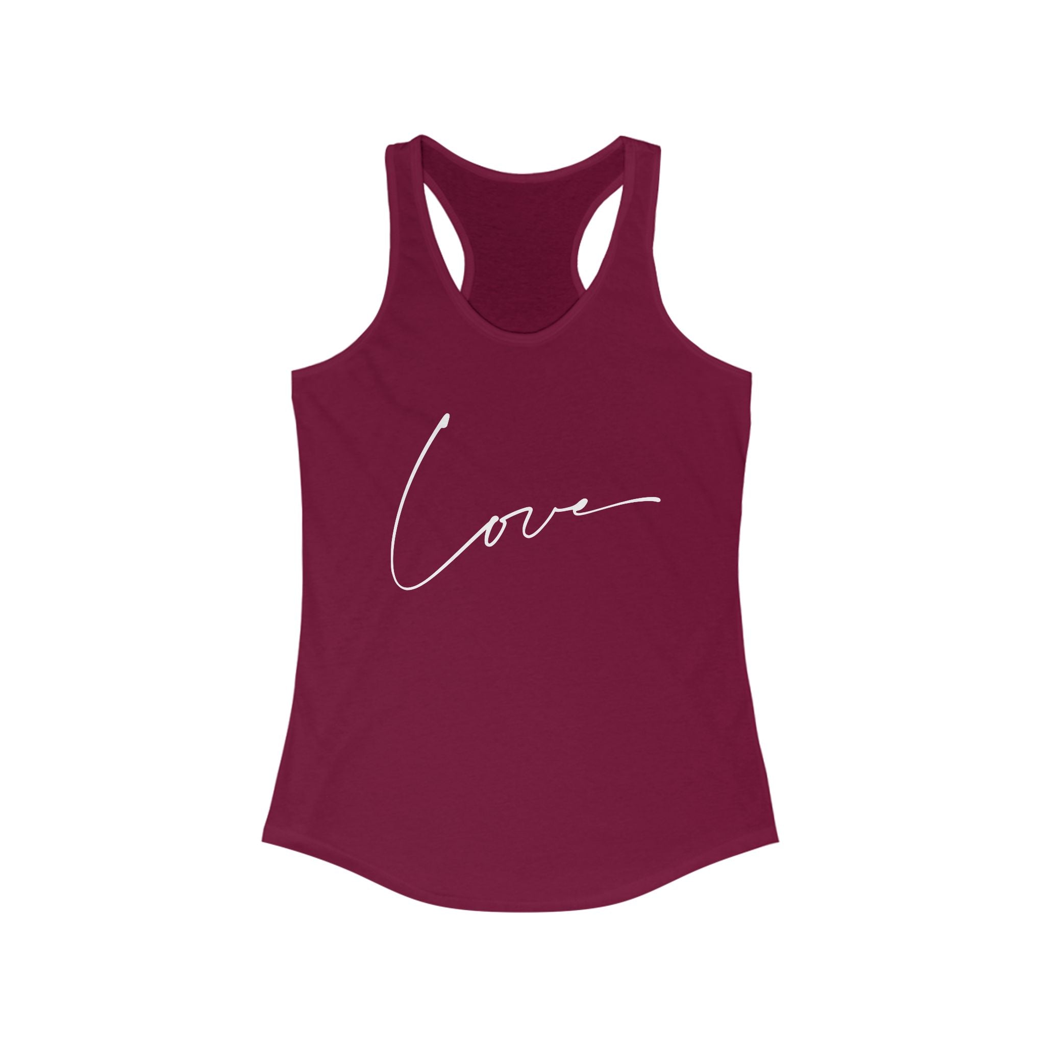 Workout Tank Tops for Women - Gym Exercise Athletic - Yoga Tops Racerback Sports Shirts - Love Print
