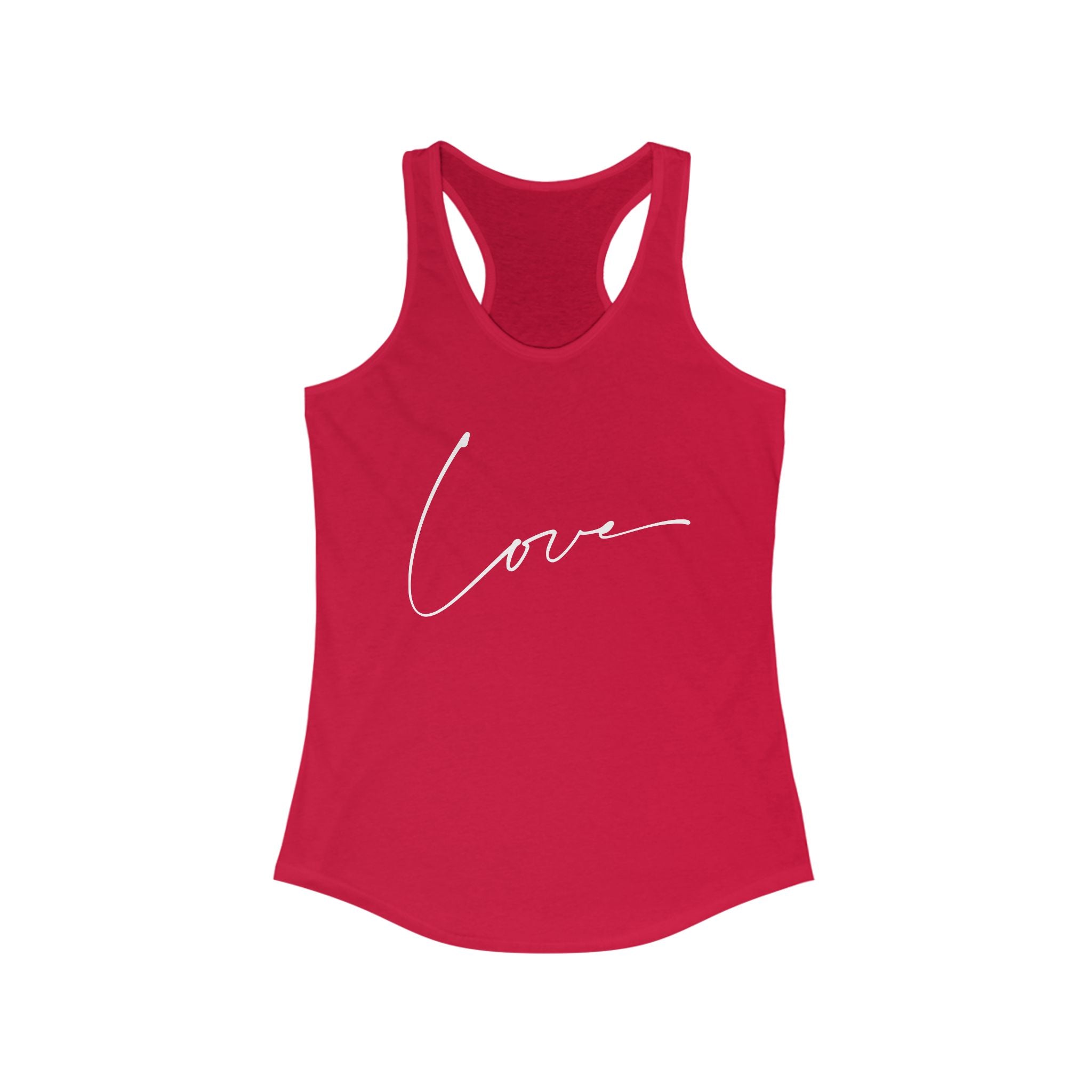 Workout Tank Tops for Women - Gym Exercise Athletic - Yoga Tops Racerback Sports Shirts - Love Print