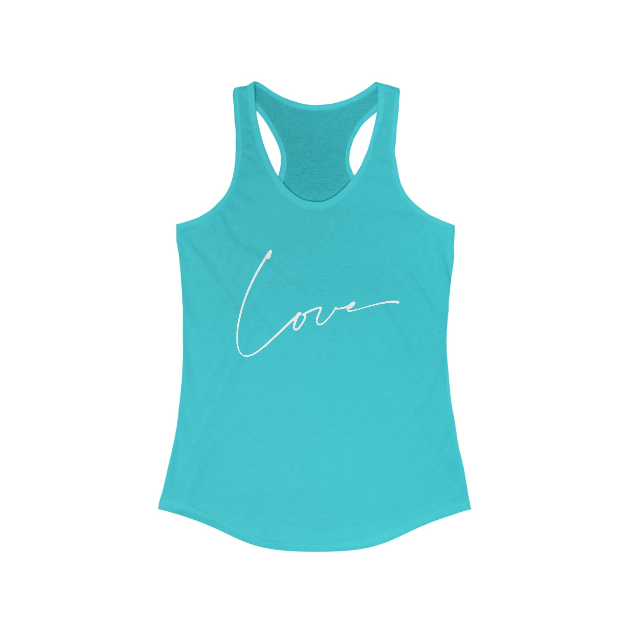 Workout Tank Tops for Women - Gym Exercise Athletic - Yoga Tops Racerback Sports Shirts - Love Print