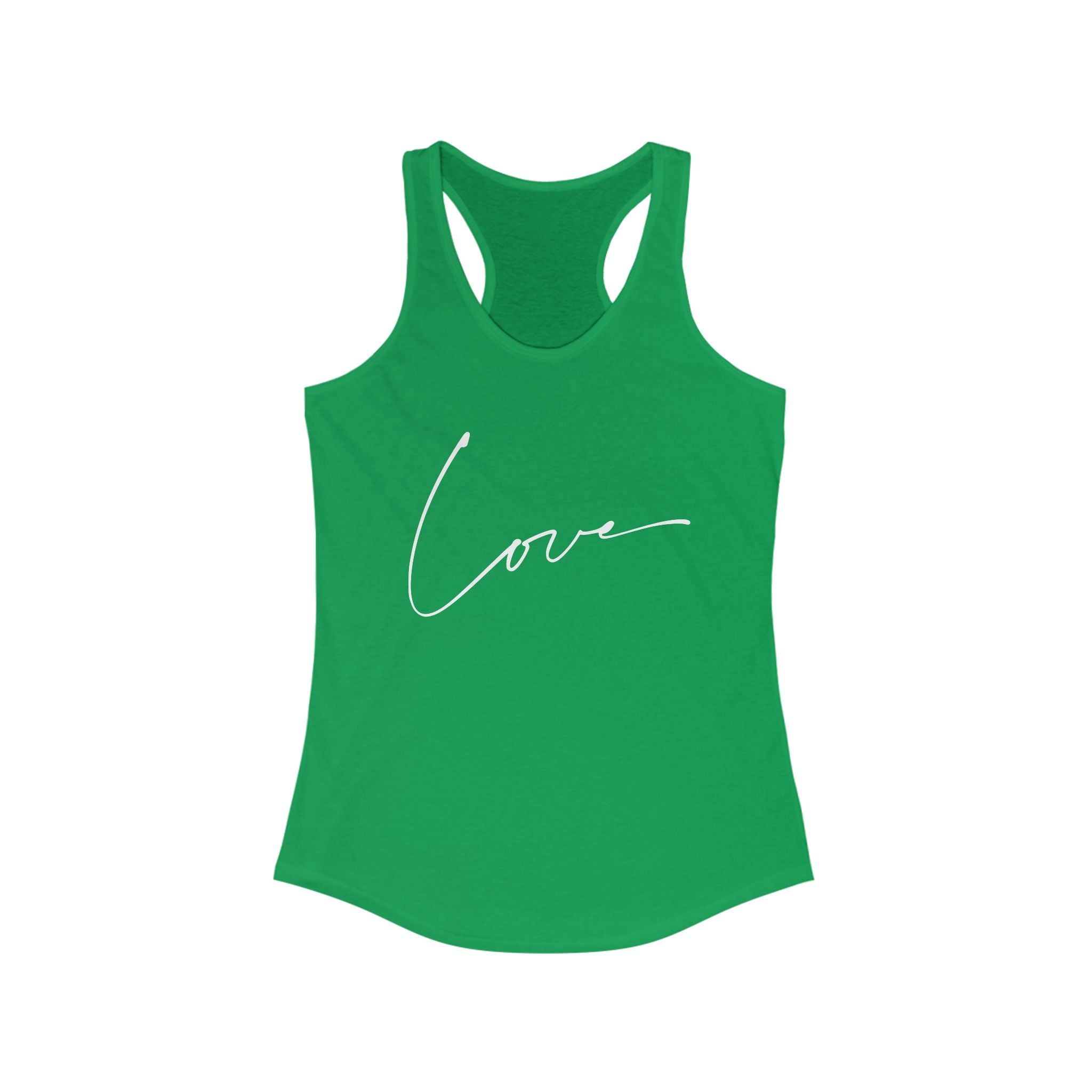 Workout Tank Tops for Women - Gym Exercise Athletic - Yoga Tops Racerback Sports Shirts - Love Print