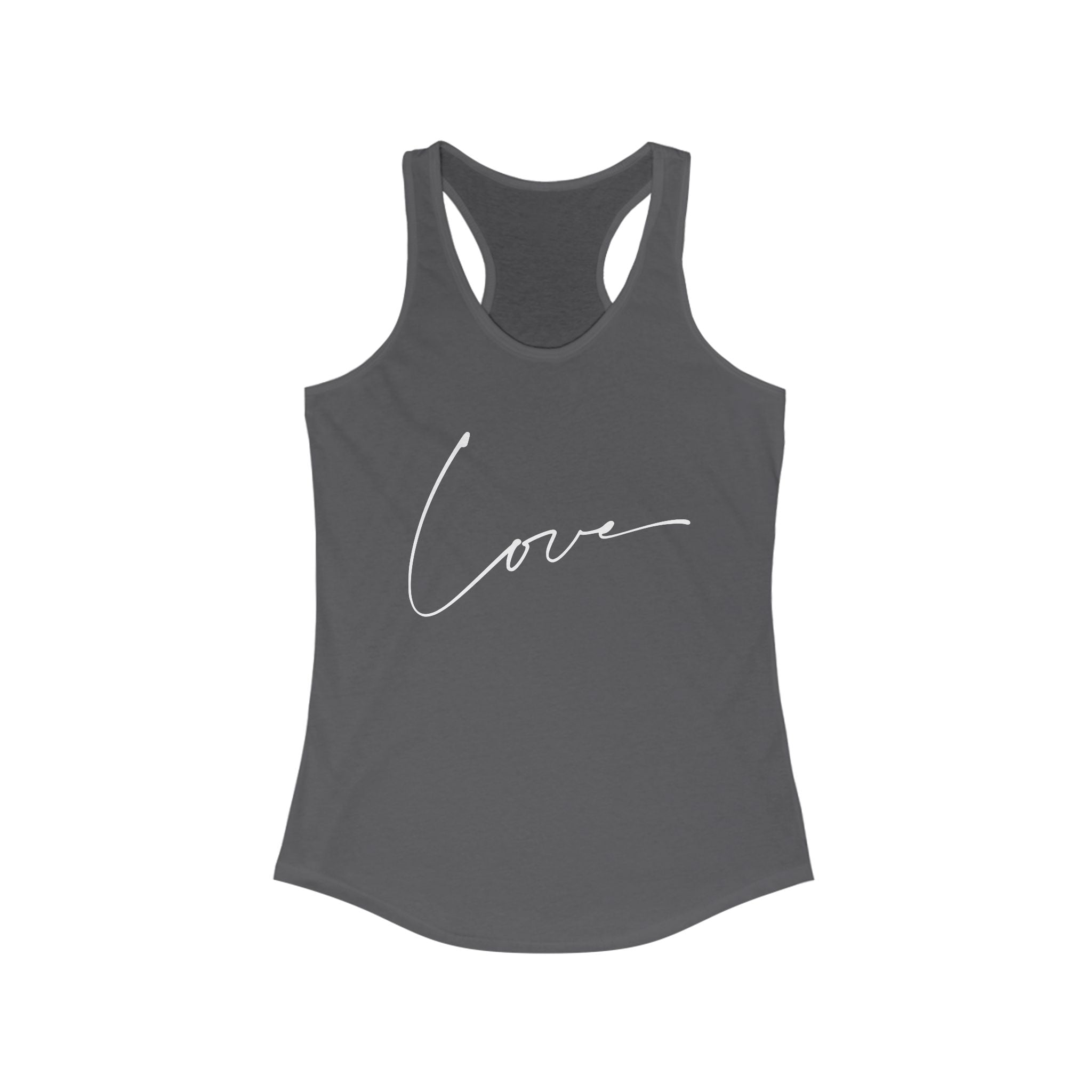 Workout Tank Tops for Women - Gym Exercise Athletic - Yoga Tops Racerback Sports Shirts - Love Print