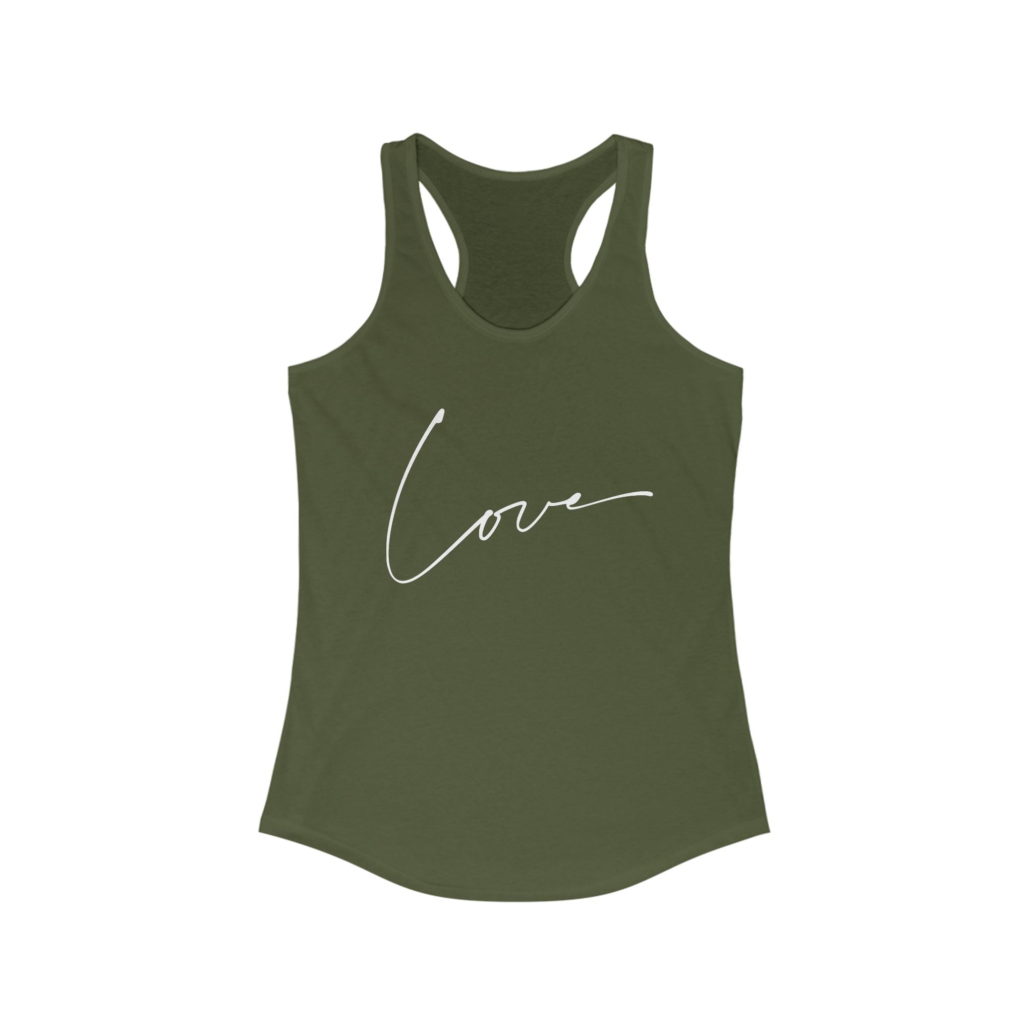 Workout Tank Tops for Women - Gym Exercise Athletic - Yoga Tops Racerback Sports Shirts - Love Print