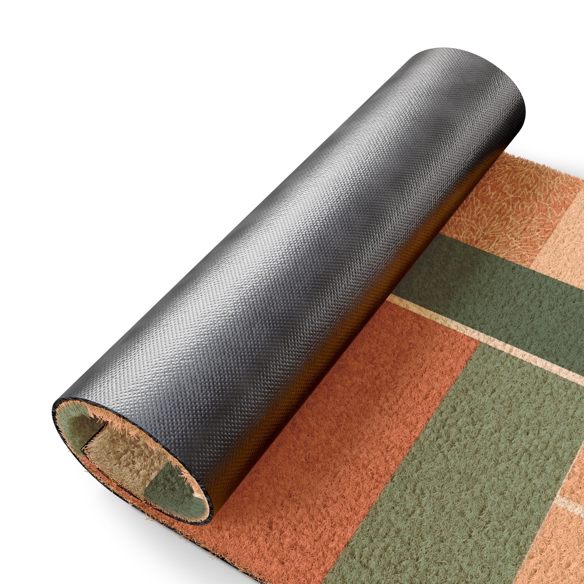 Terracotta Design, Coir Doormat, Welcome Mat for Front Door Decor, Floor Mats with Non-Slip Backing, Home Office