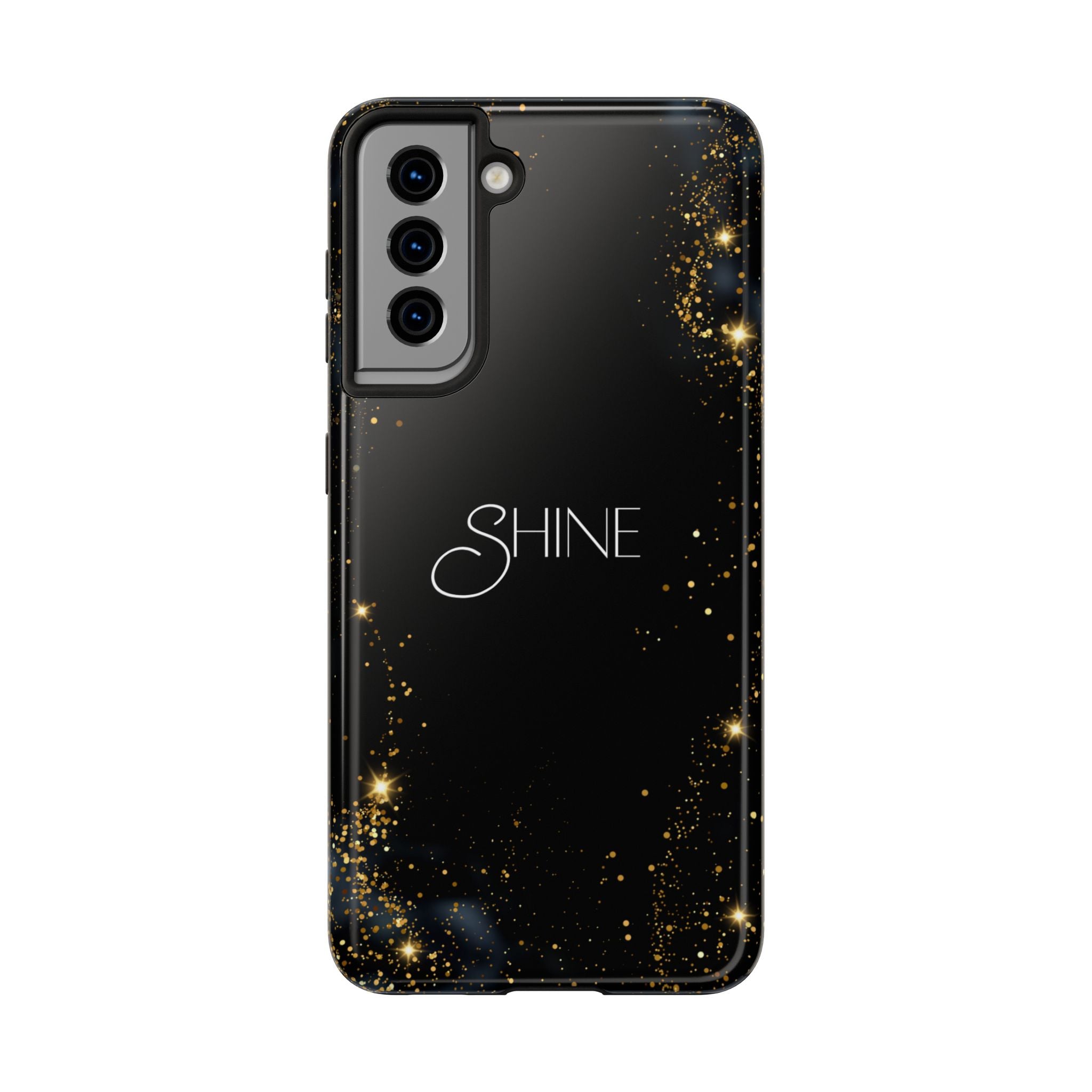 Black Shine Glitter, Elegant Phone Cases, Stylish Phone Covers, Chic Phone Protectors, Fashionable Case for Her, Trendy Smartphone Accessories