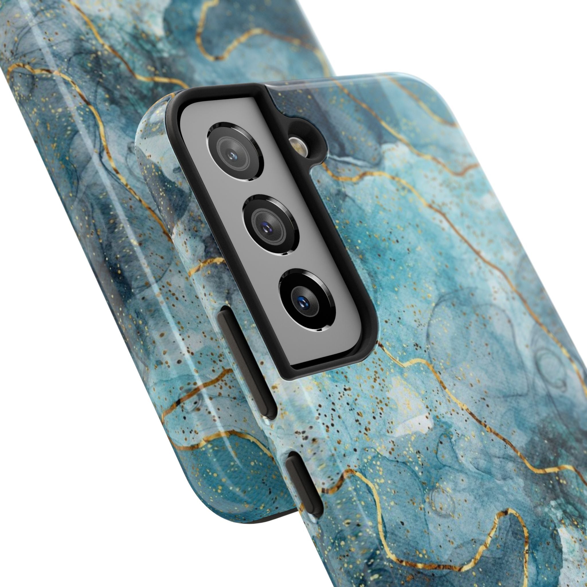 Blue Gold Marble, Elegant Phone Cases, Stylish Phone Covers, Chic Phone Protectors, Fashionable Case for Her, Trendy Smartphone Accessories