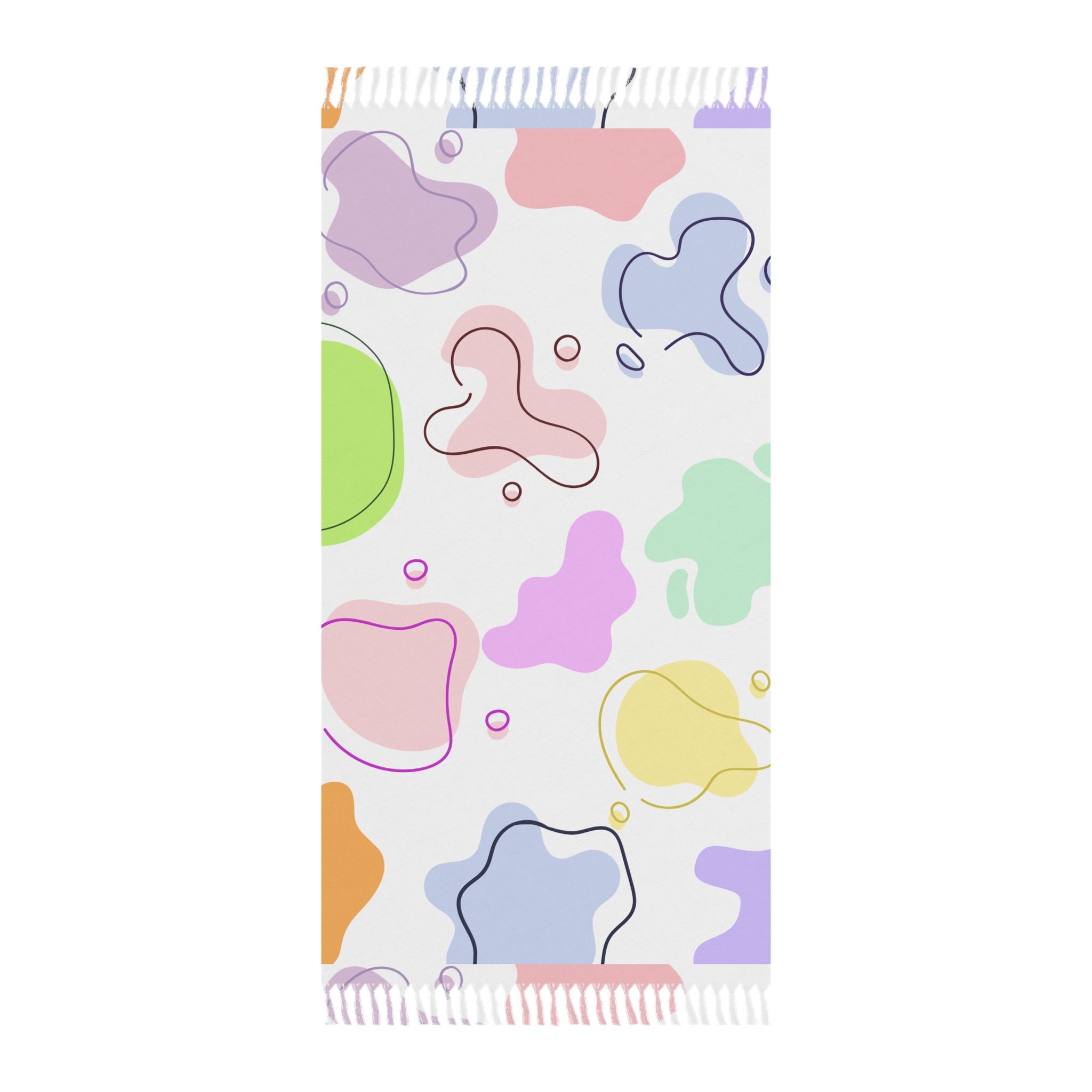 Pastel Soft Blab Boho Beach Cloth, Stylish Gift for Her, Trendy Sarong, Summer Wrap, Beach Cover-Up, Bohemian Scarf